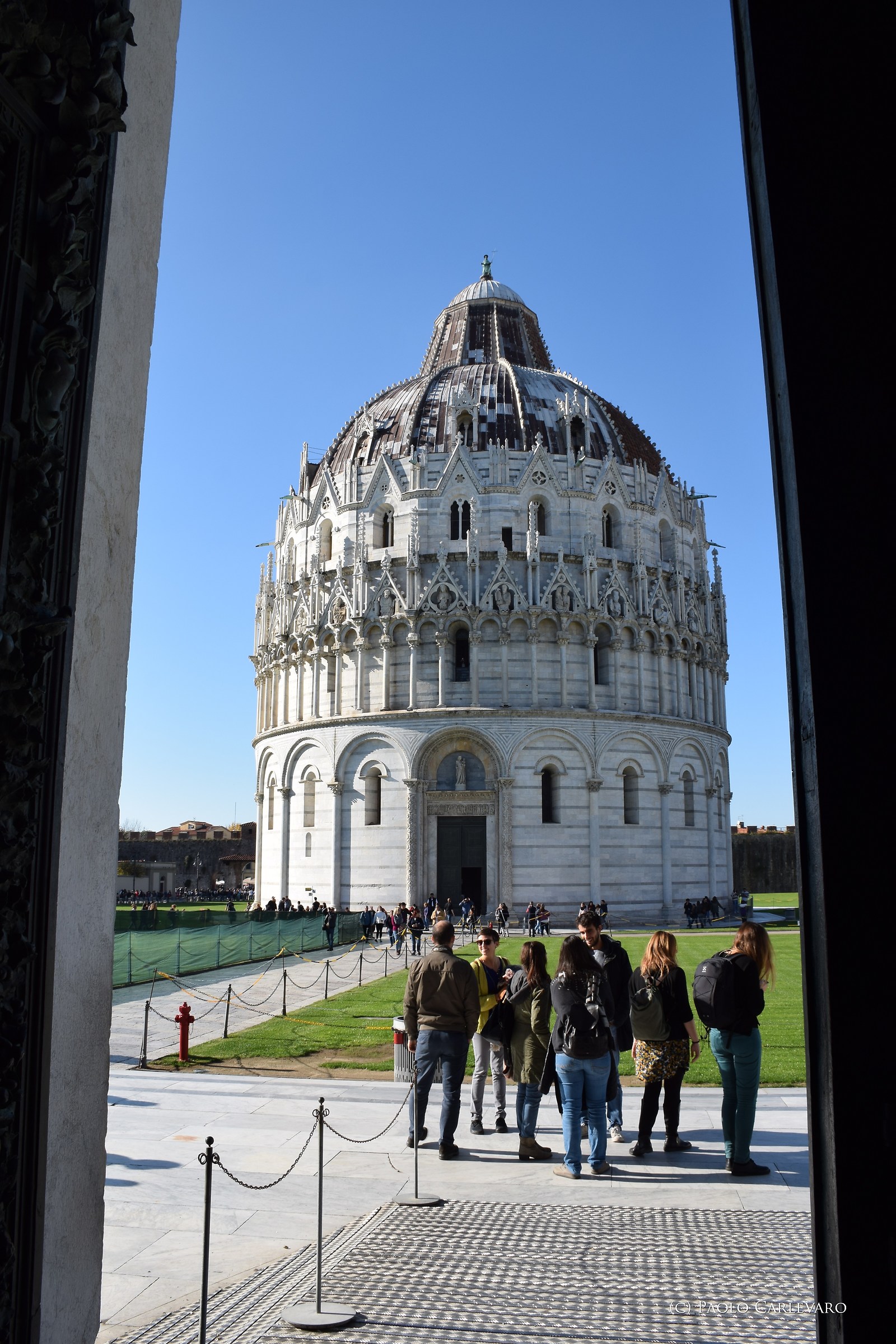 Coming out of the Duomo...