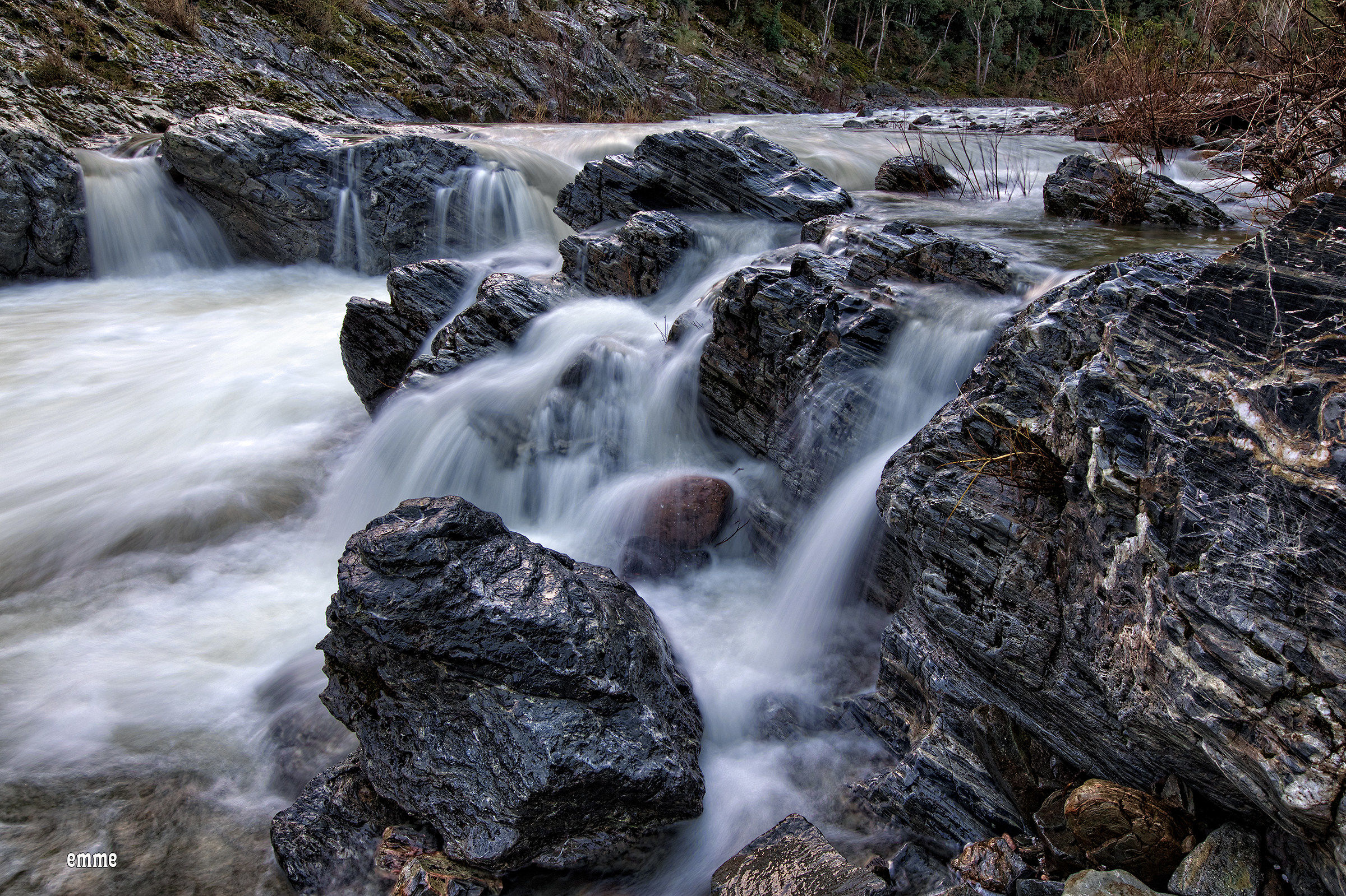 The rocks of the stream...