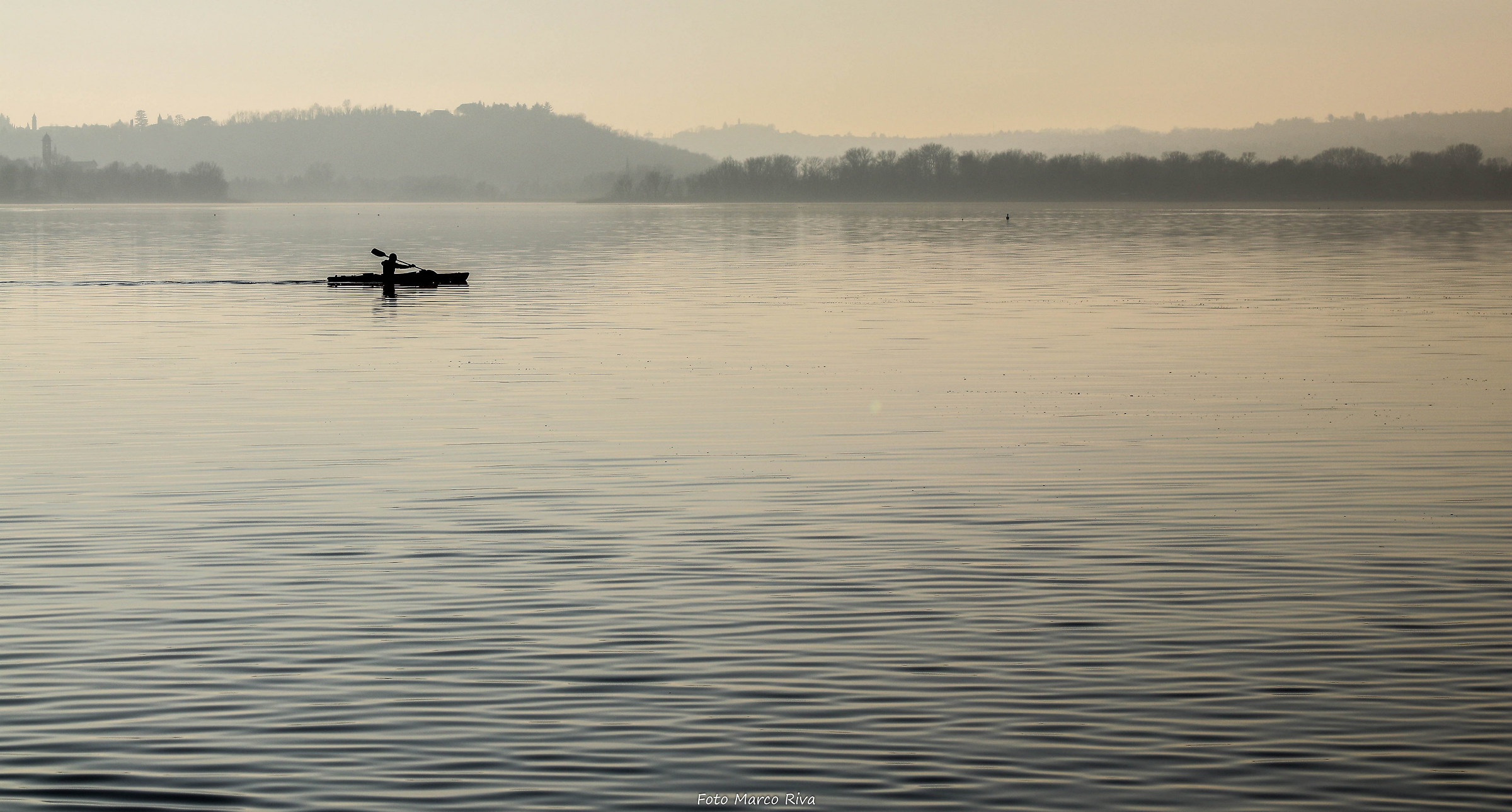The solitary canoeist...
