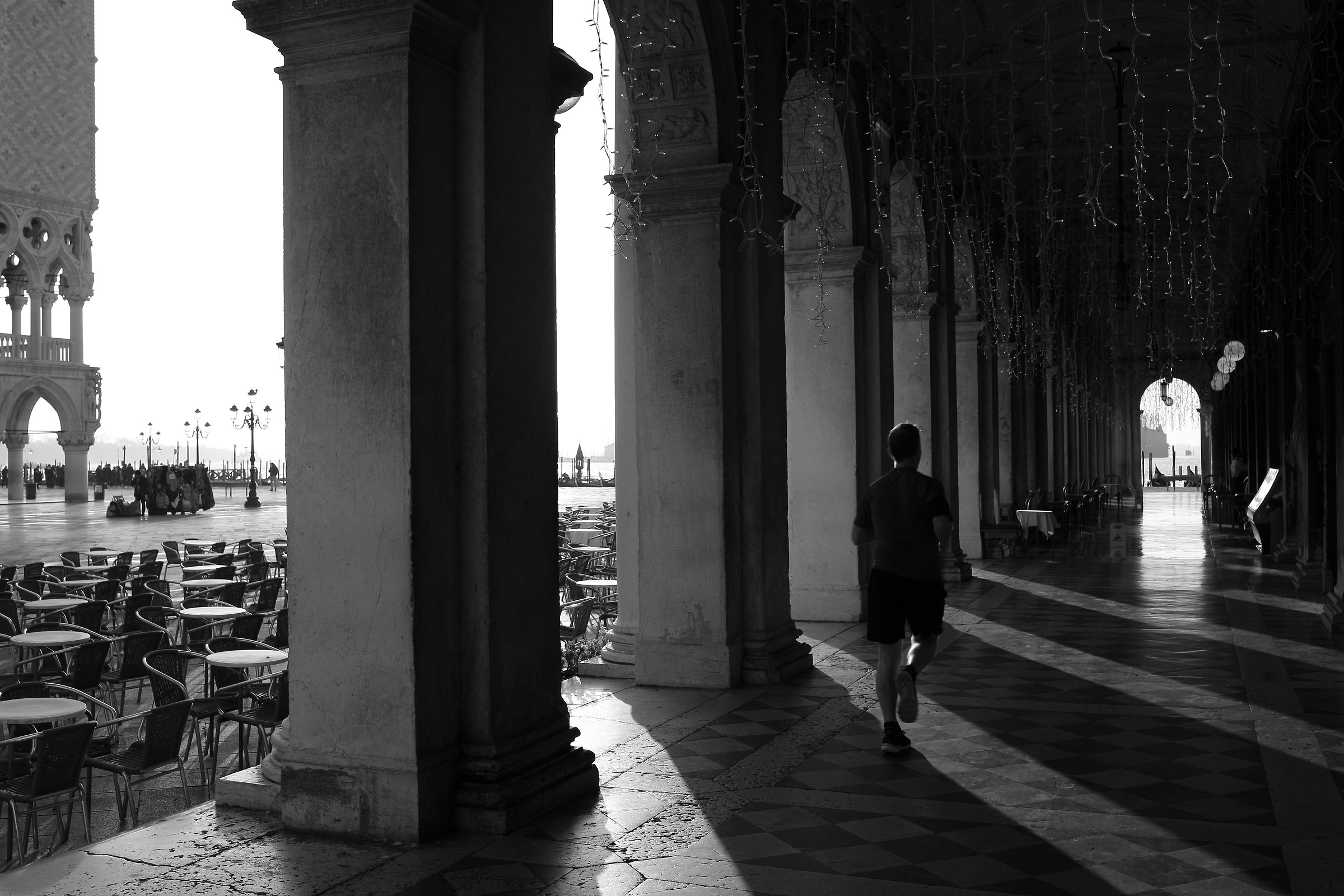 Running in Venice...