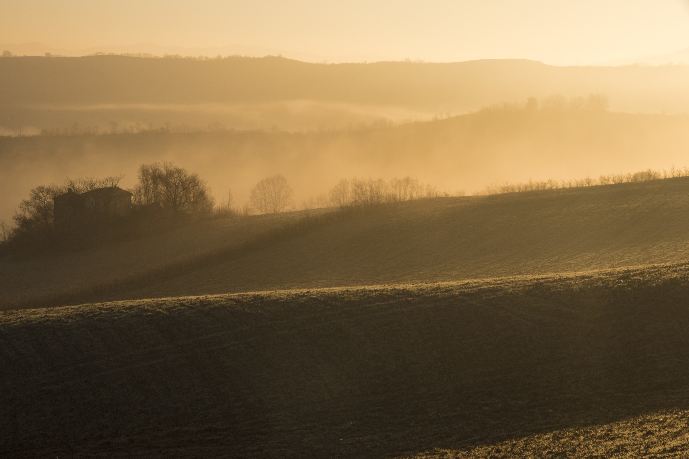 Sunrise in the hills...