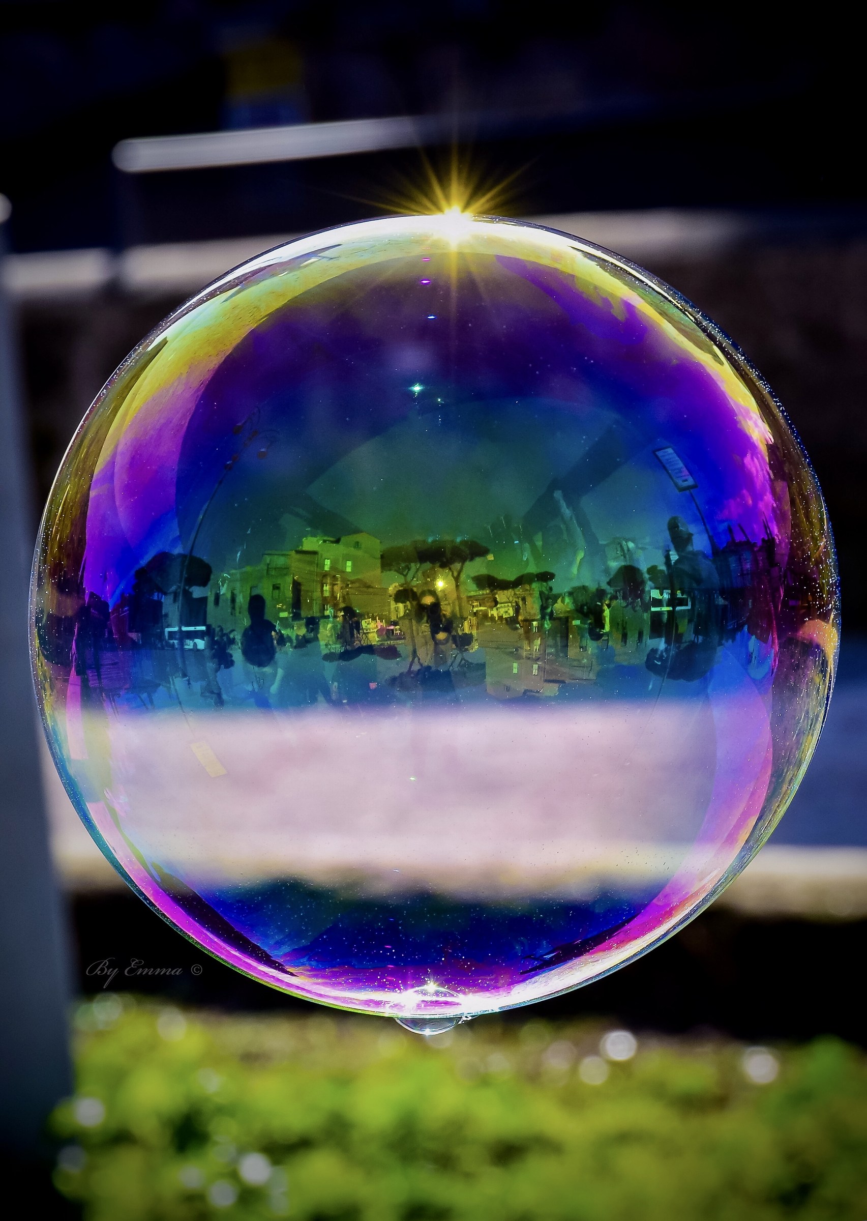 A Roman day reflected in a bubble...