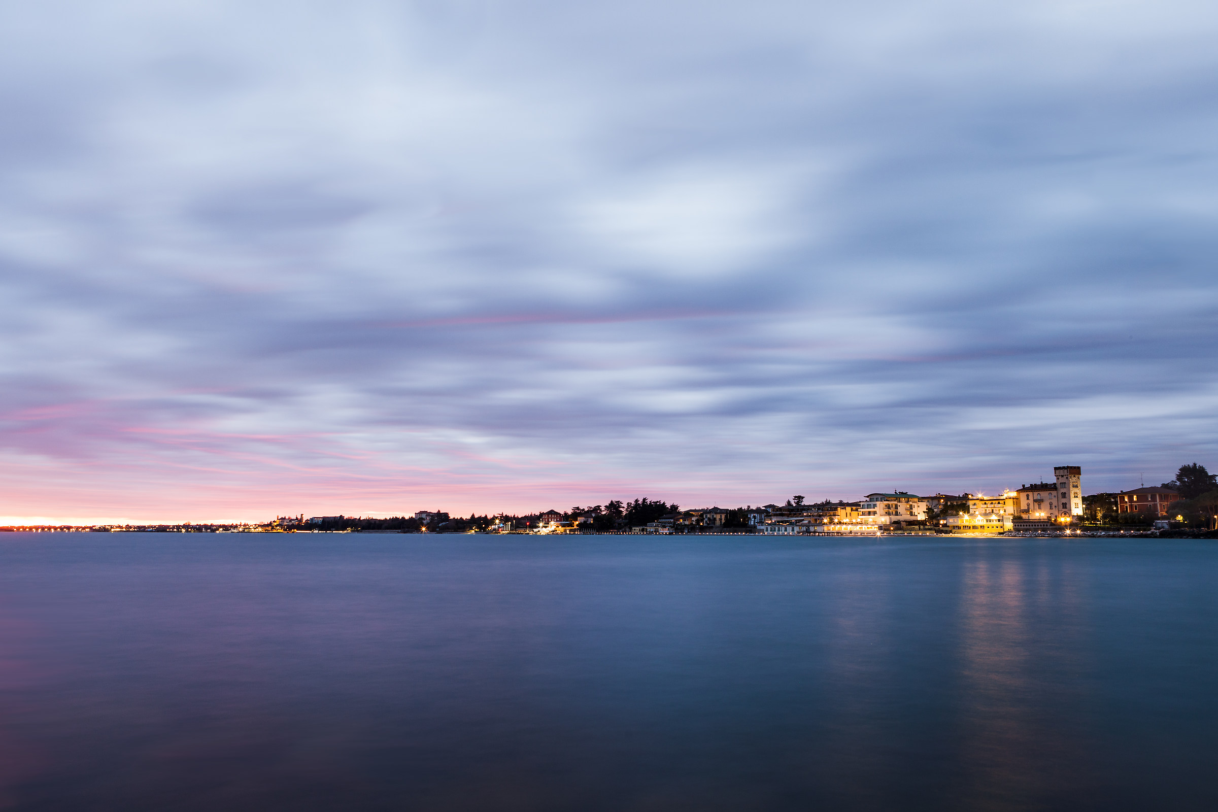 Colors of dawn in Desenzano...