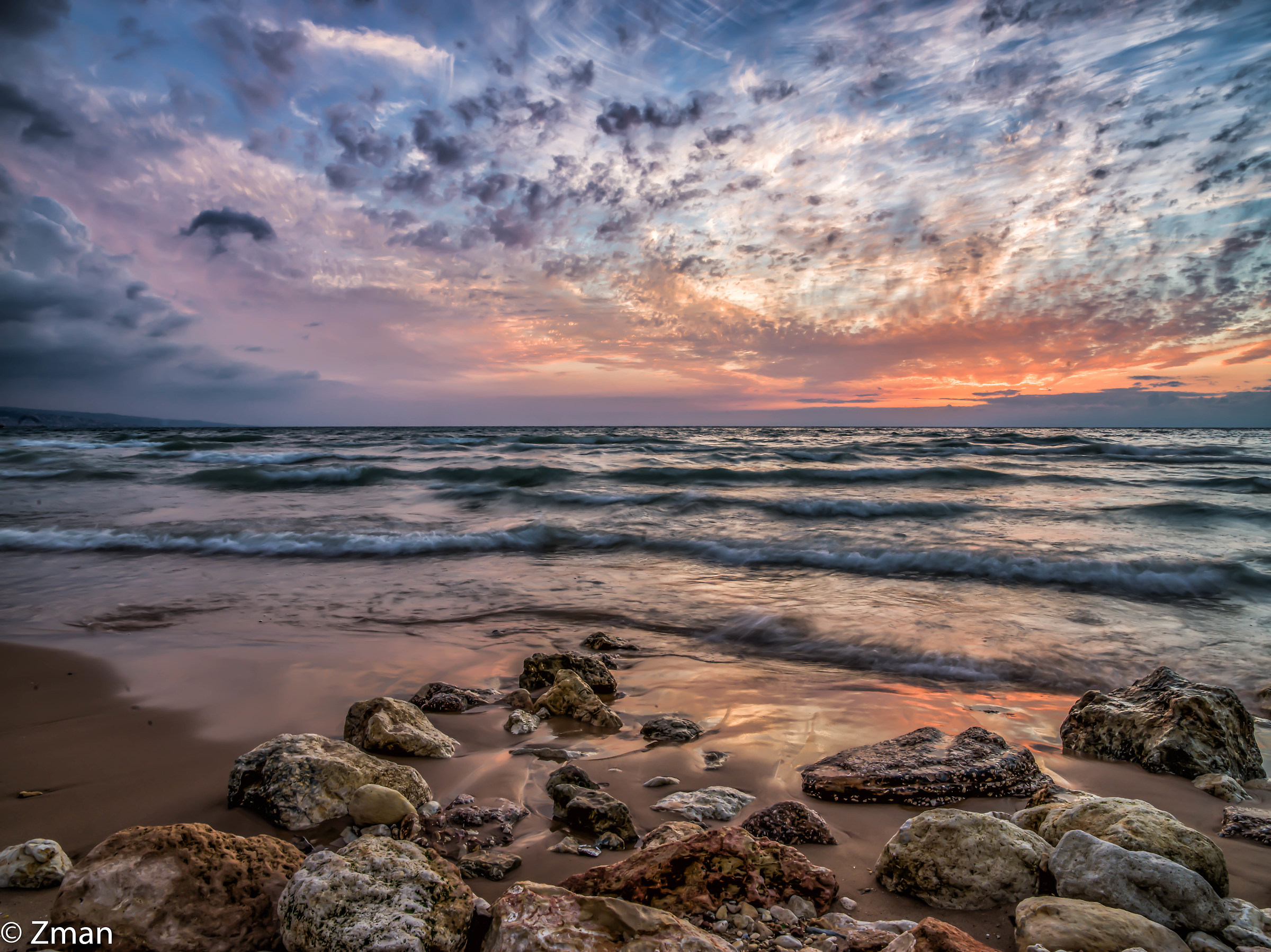 Tramonto, mare e rocce...