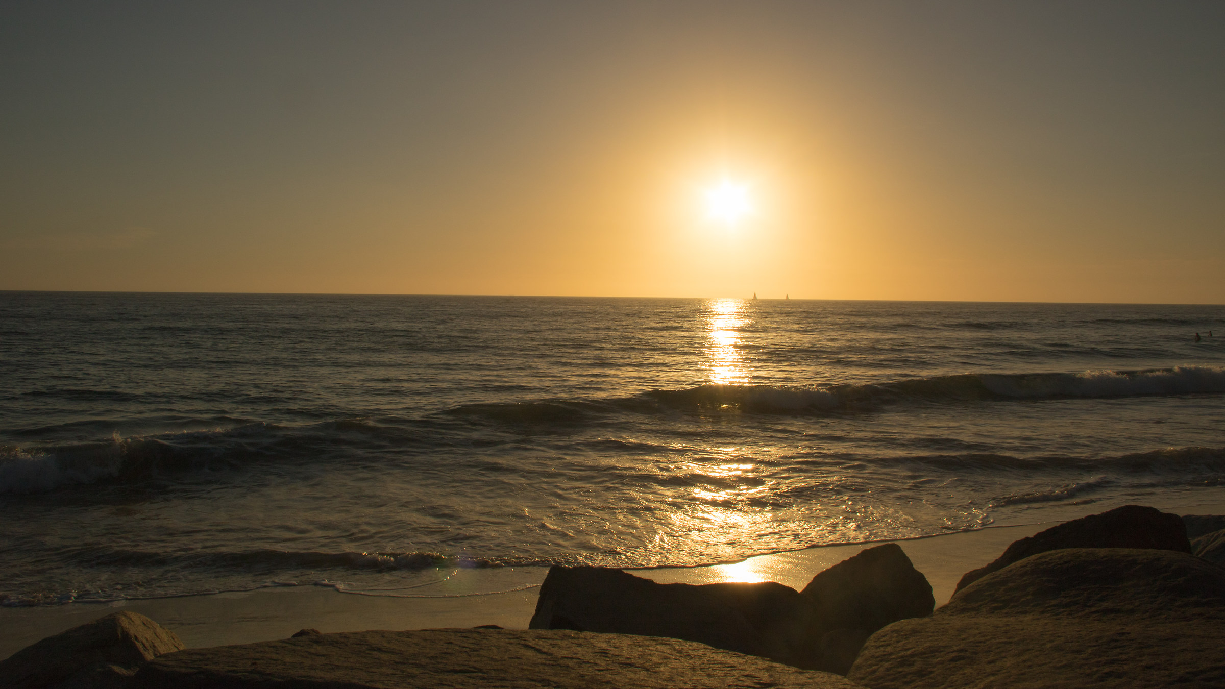 Sunset at Ocean View, California...