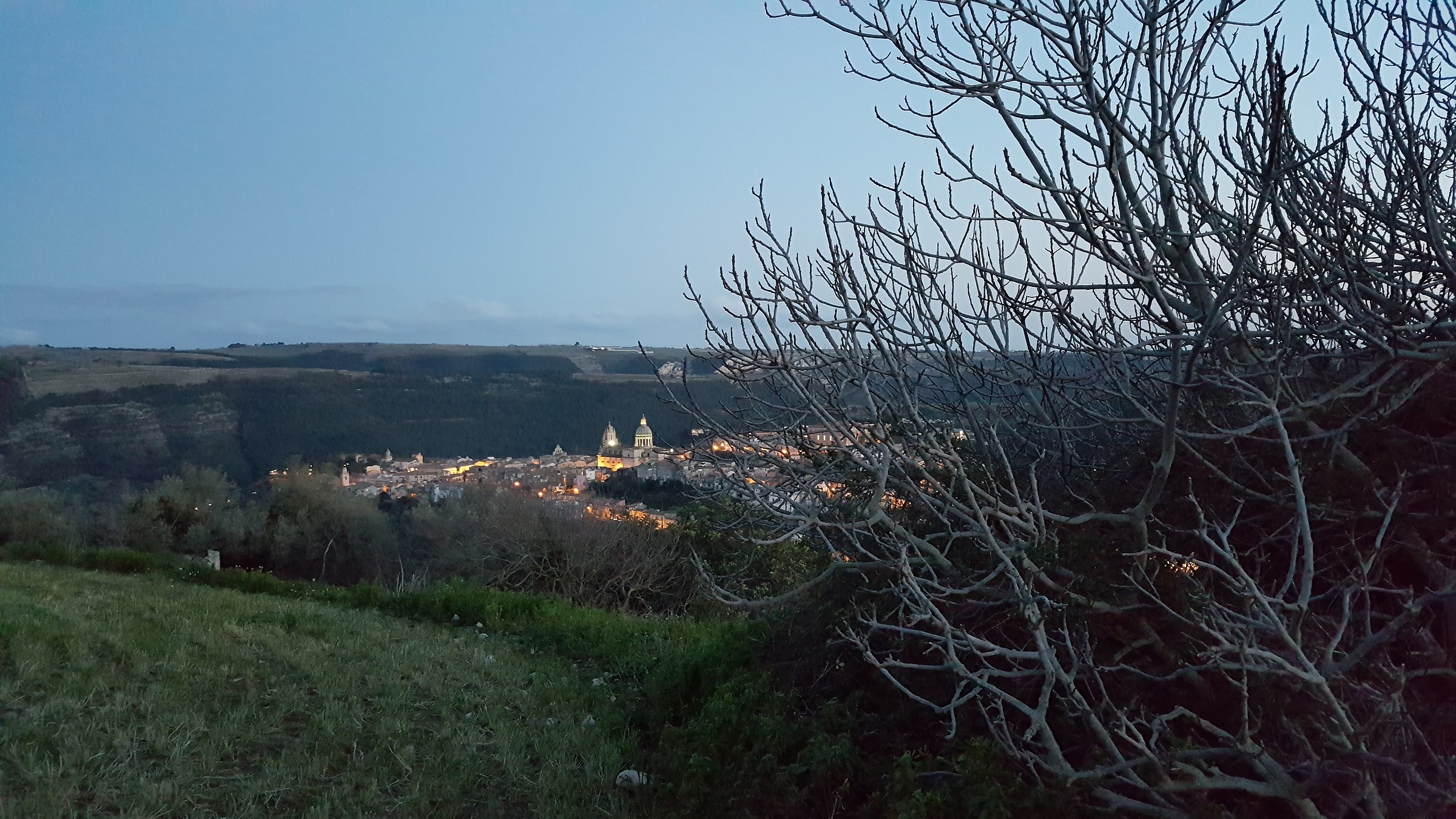 panoramica sul colle di ibla, Ragusa...