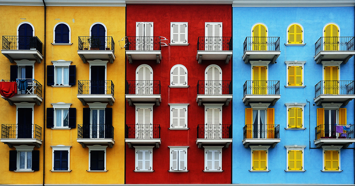 Multicolor residences...