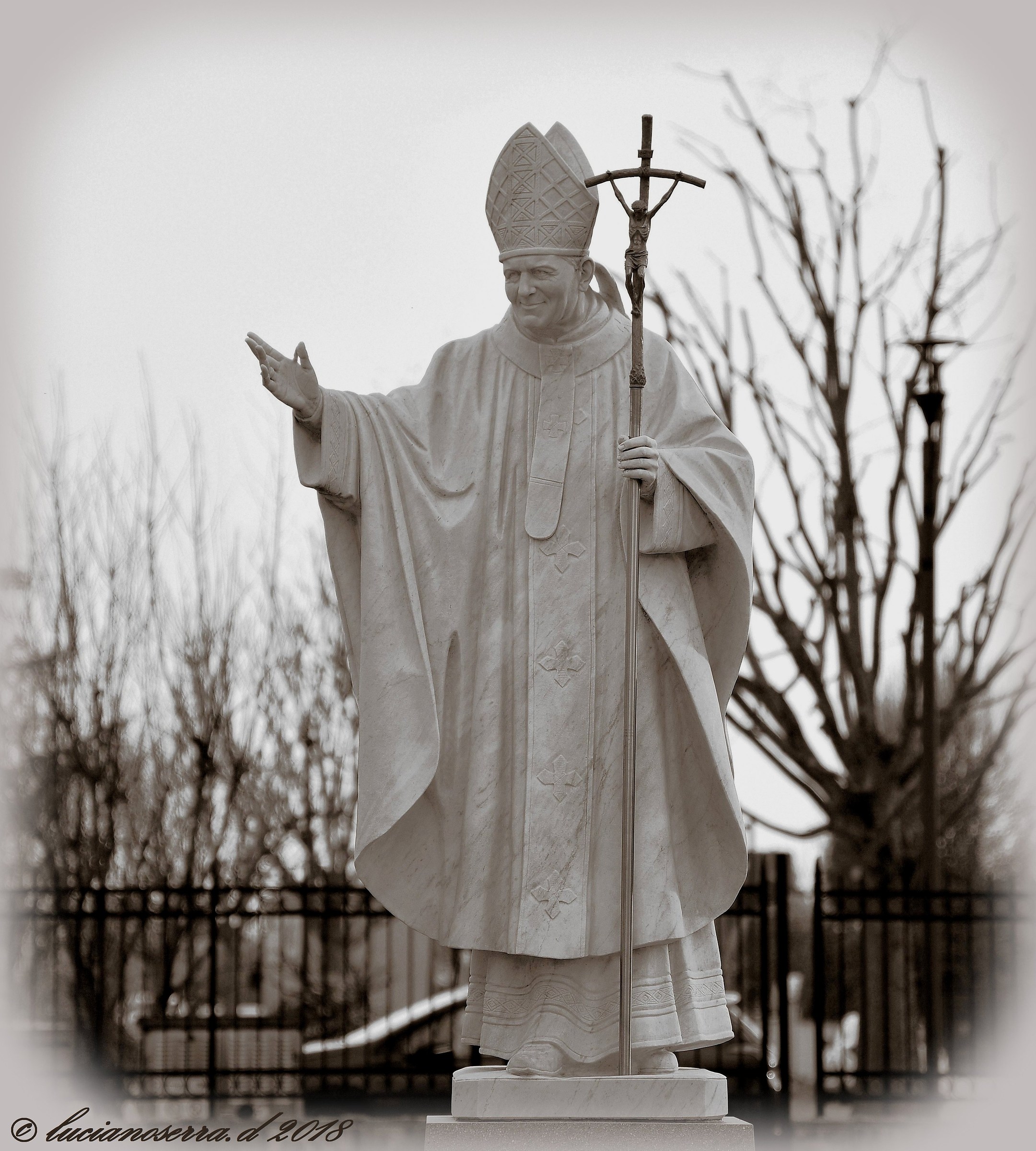 Statua di Papa Giovanni Paolo II...