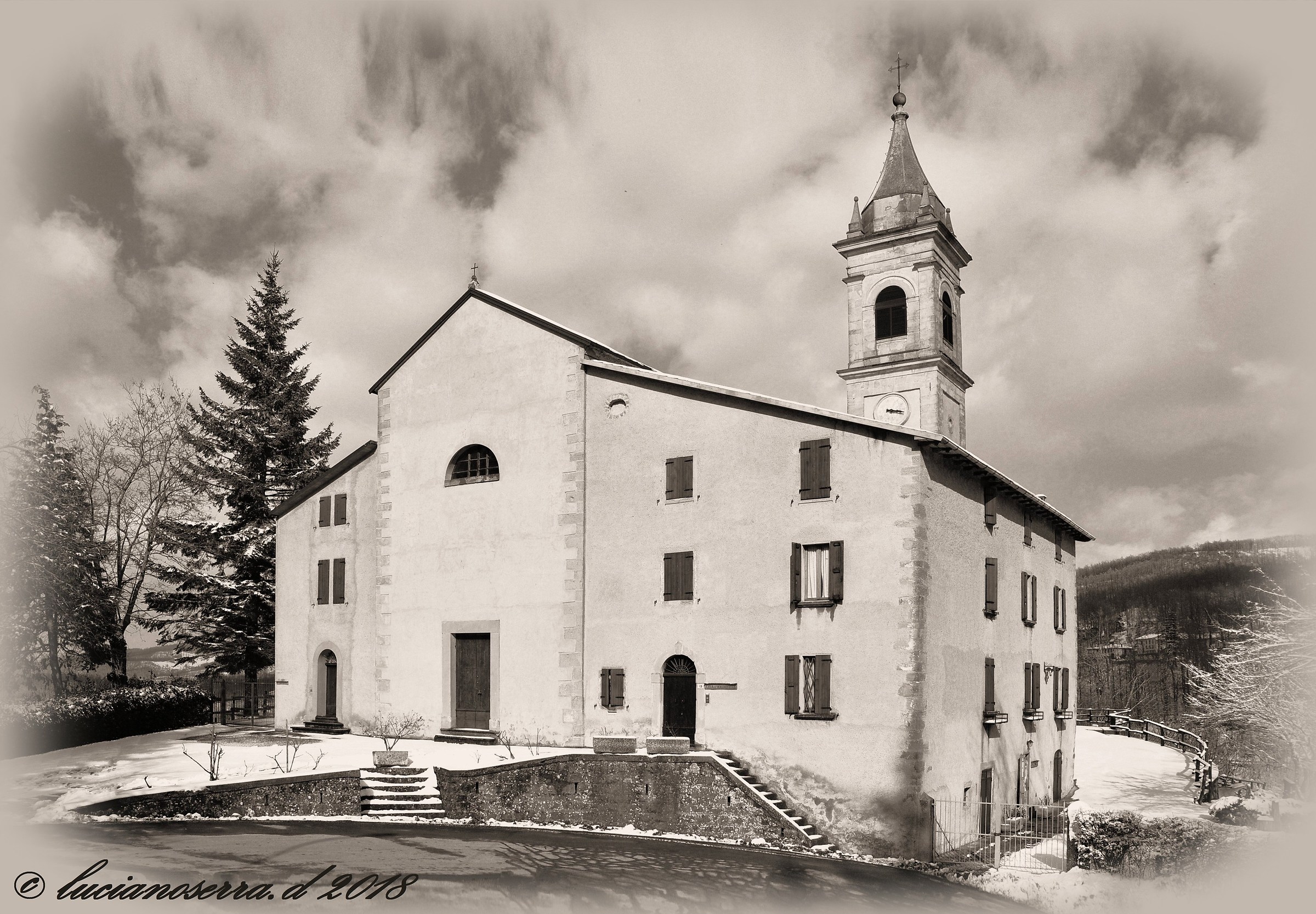 Old Church of San Biagio in Castel dell'Alpi (Bo)...