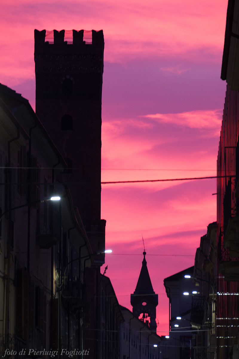 Purple sunset about Asti...