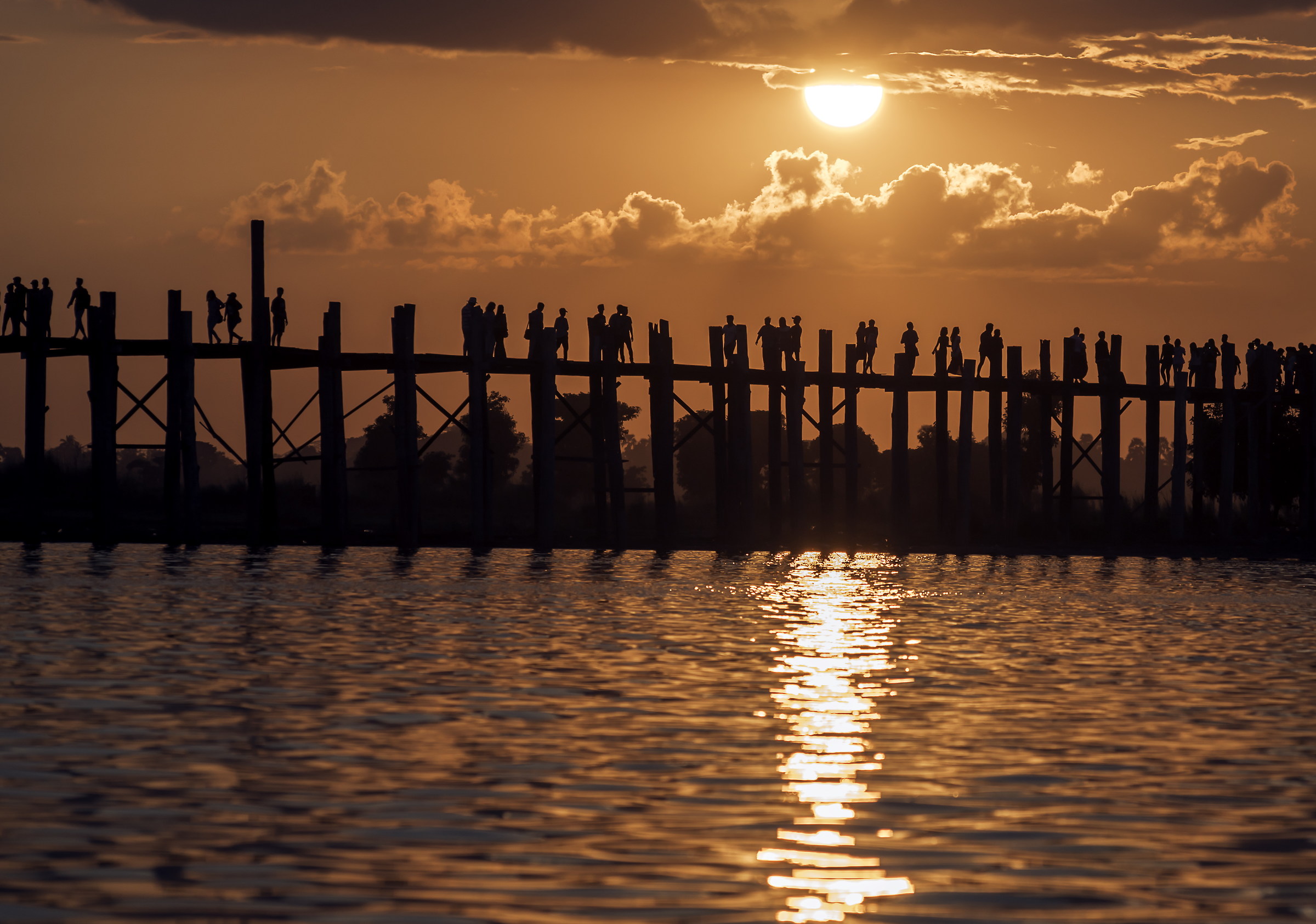 U Bein Bridge of Mandalay...