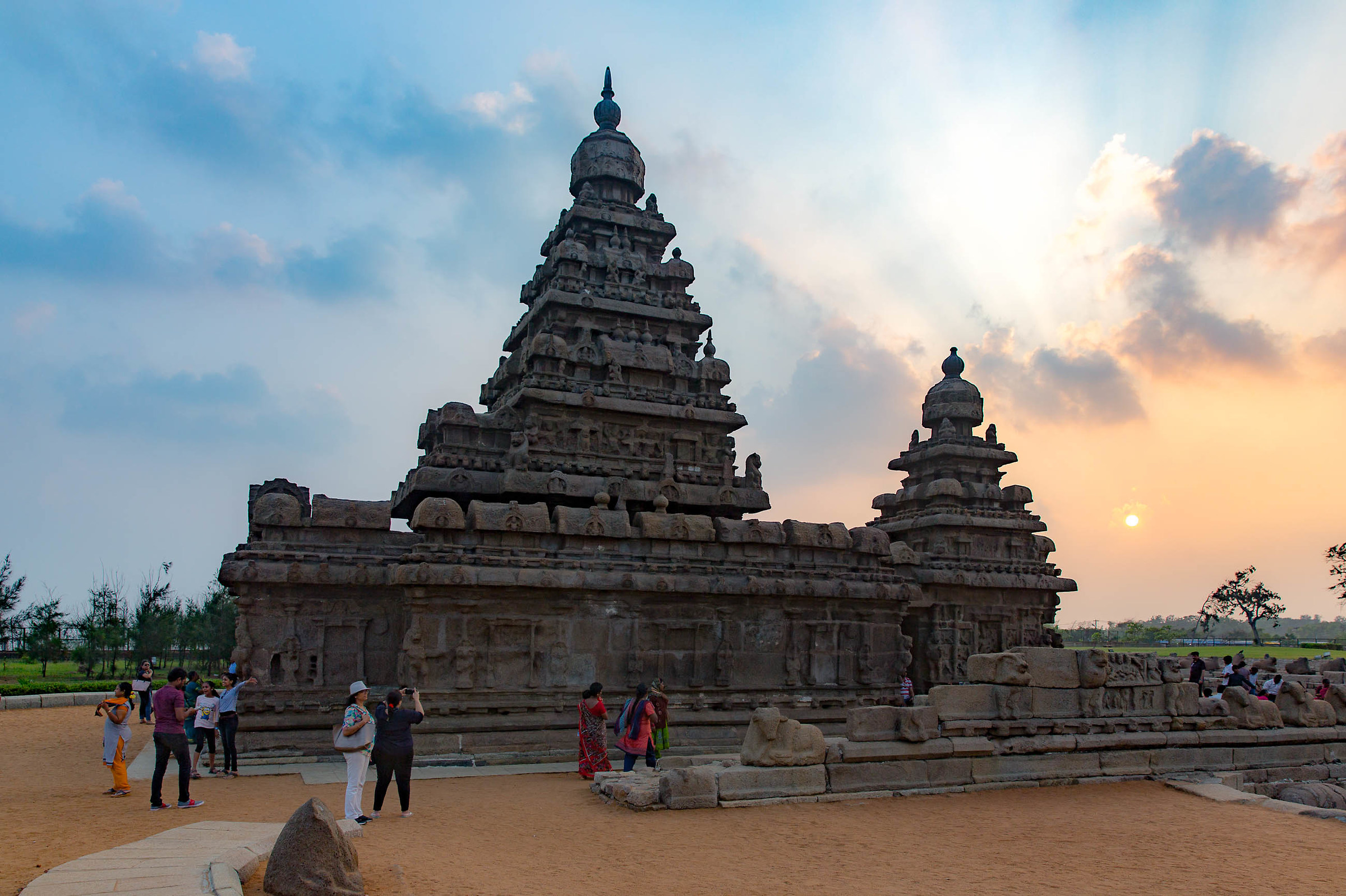 Mamallapuram, Tamil Nadu-Temple on beach...