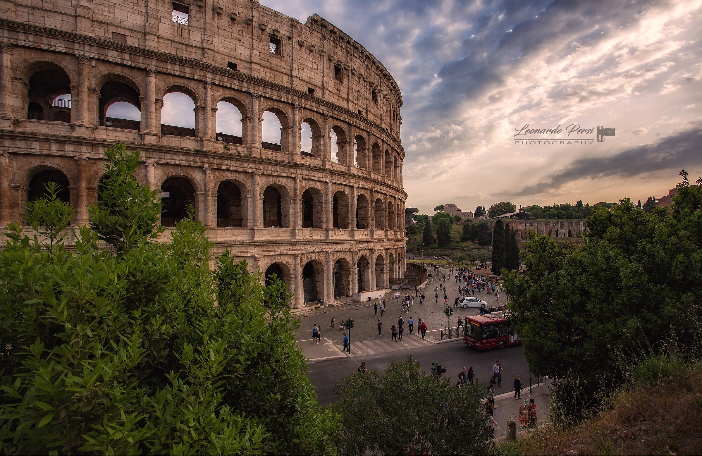 to the Colosseum......