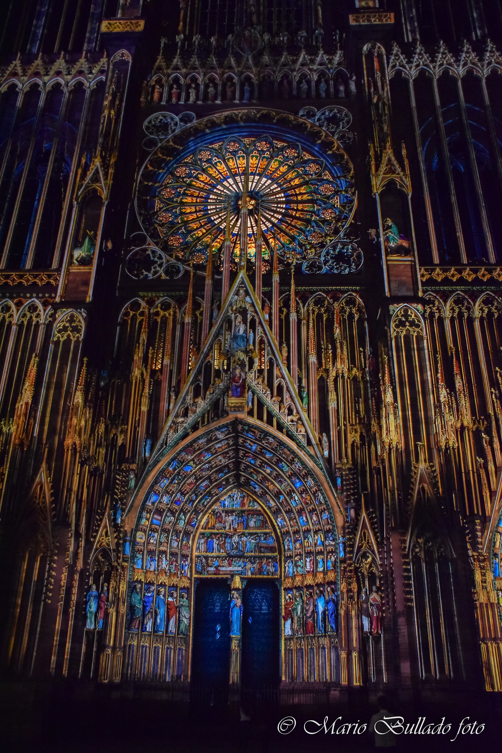 Strasburgo - Notre Dame di notte...