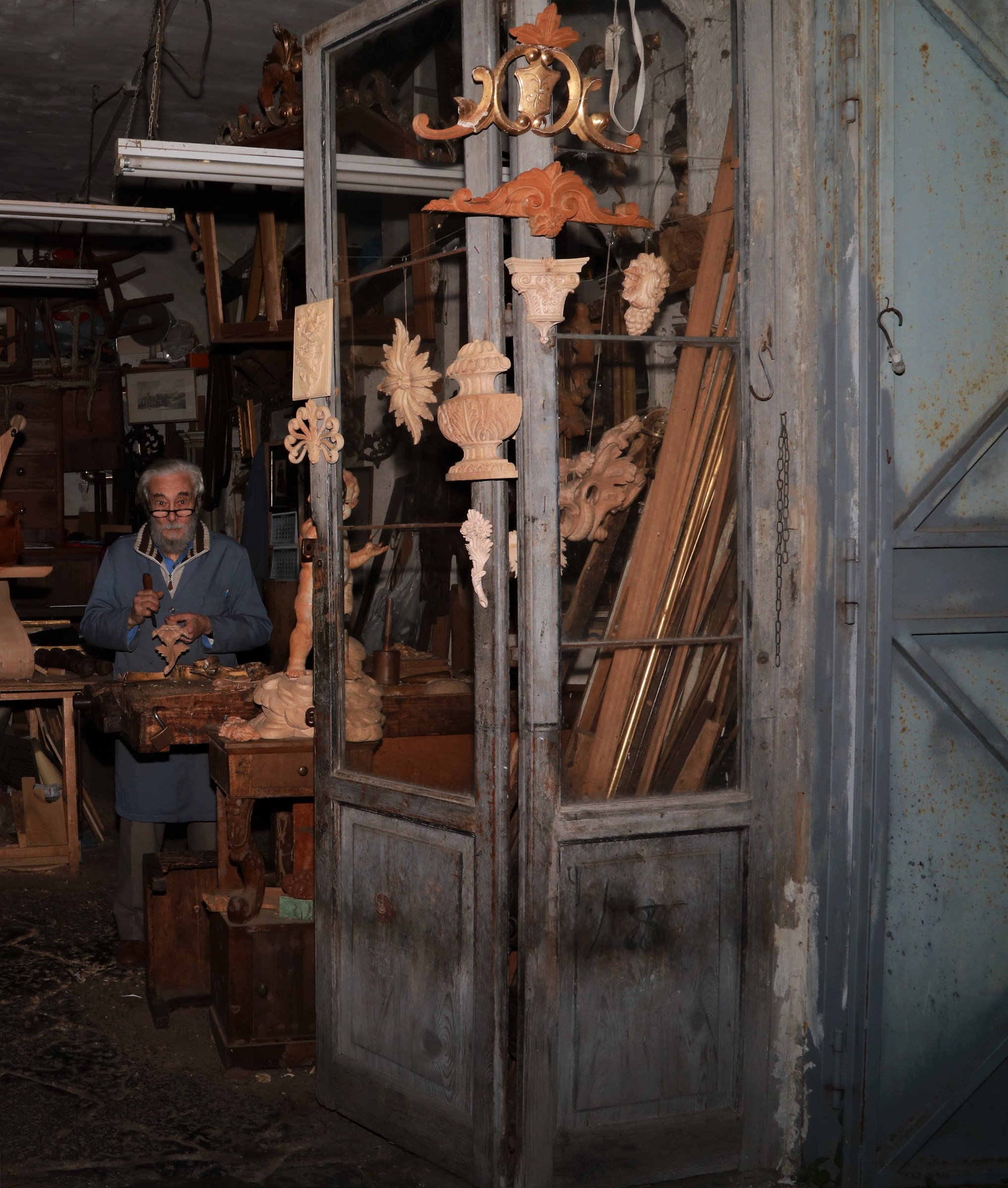 My brother, one of the last craftsmen in Naples...