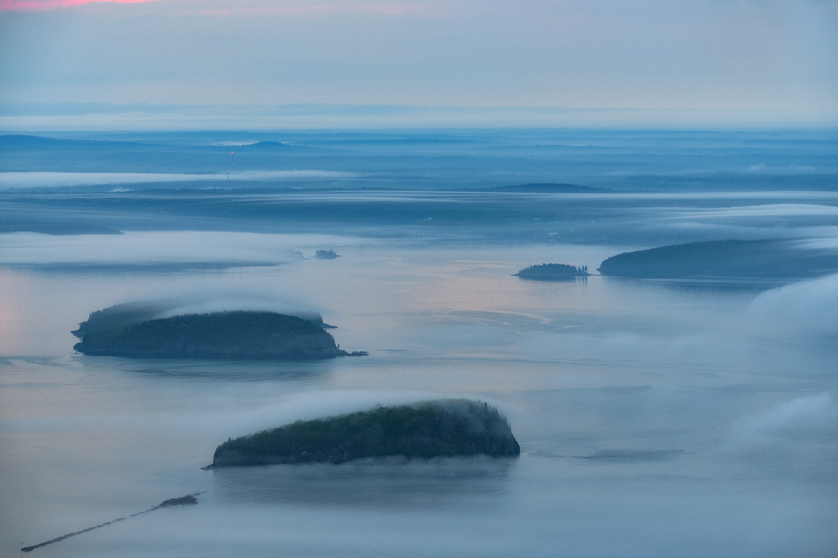 Misty Sunrise, Cadillac Mt, Acadia NP, Maine...