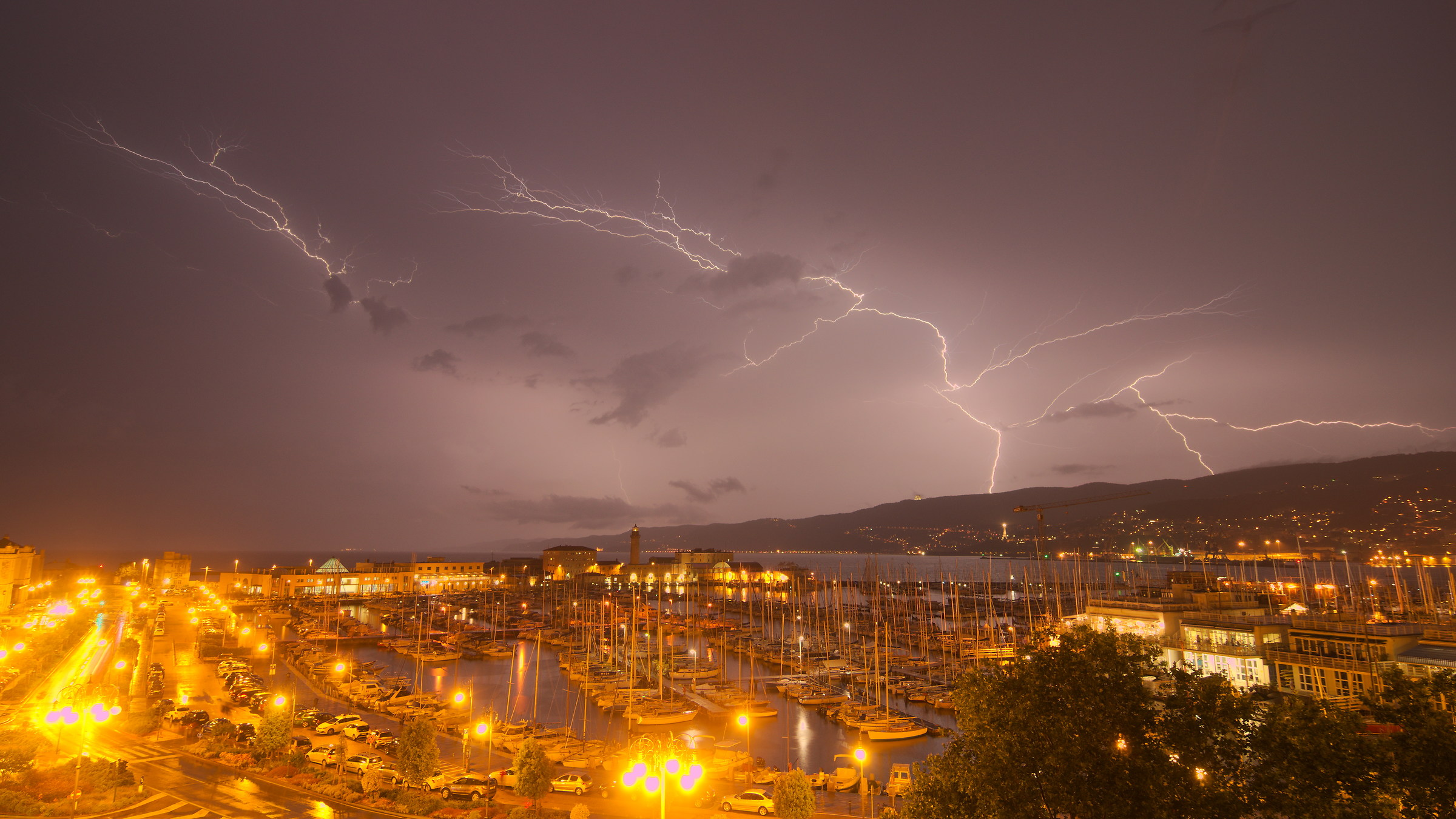tempesta di fulmini 08/07/2018-Trieste...