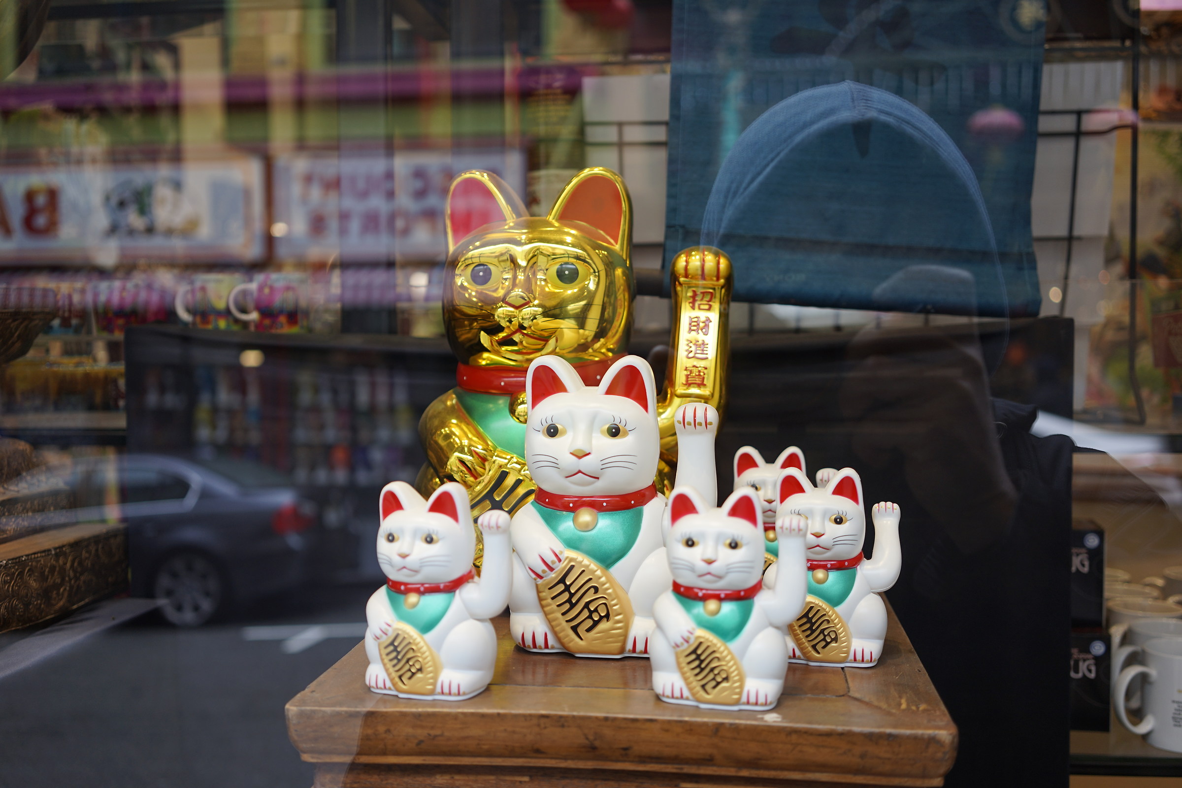 Self-portrait with Chinese cats...