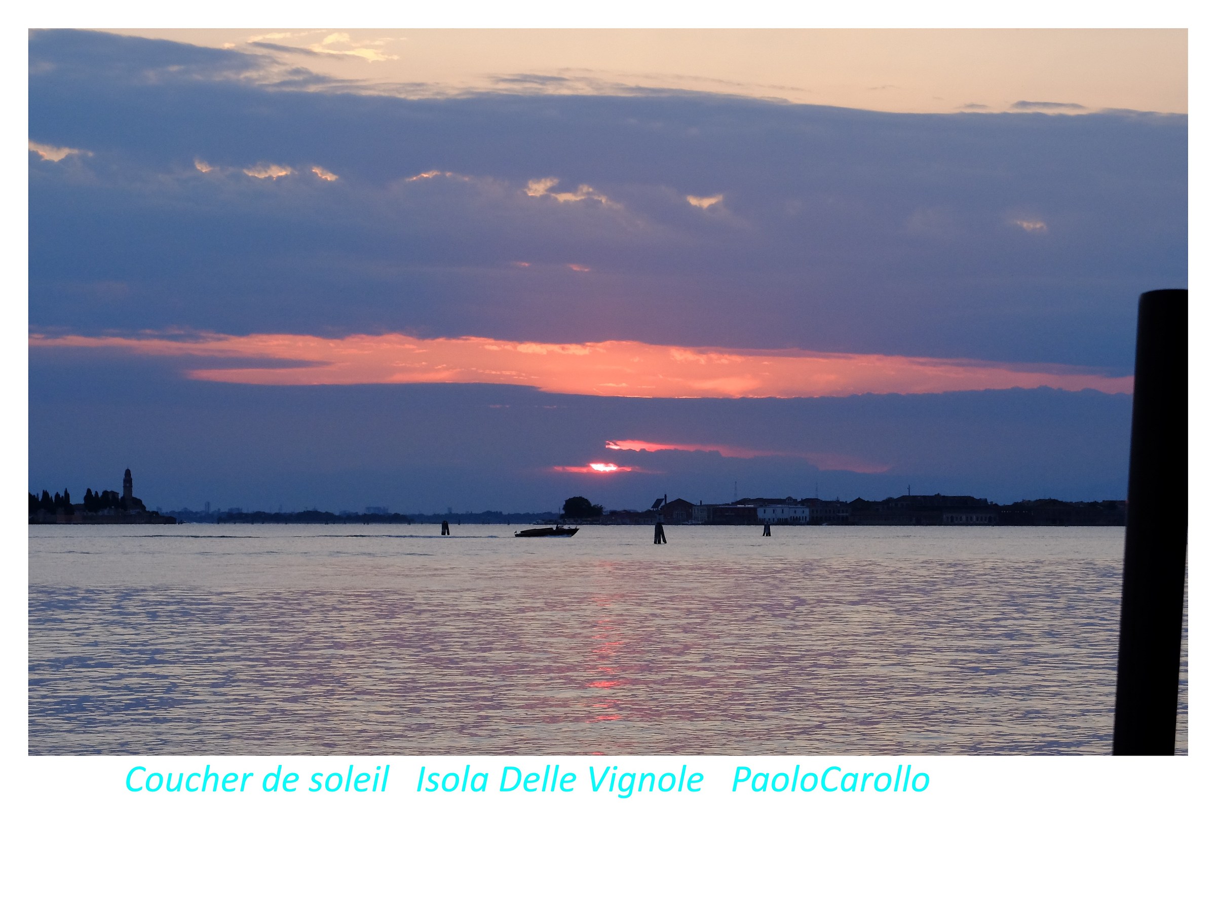 Sunset Venice Lagoon Island of Vignole...