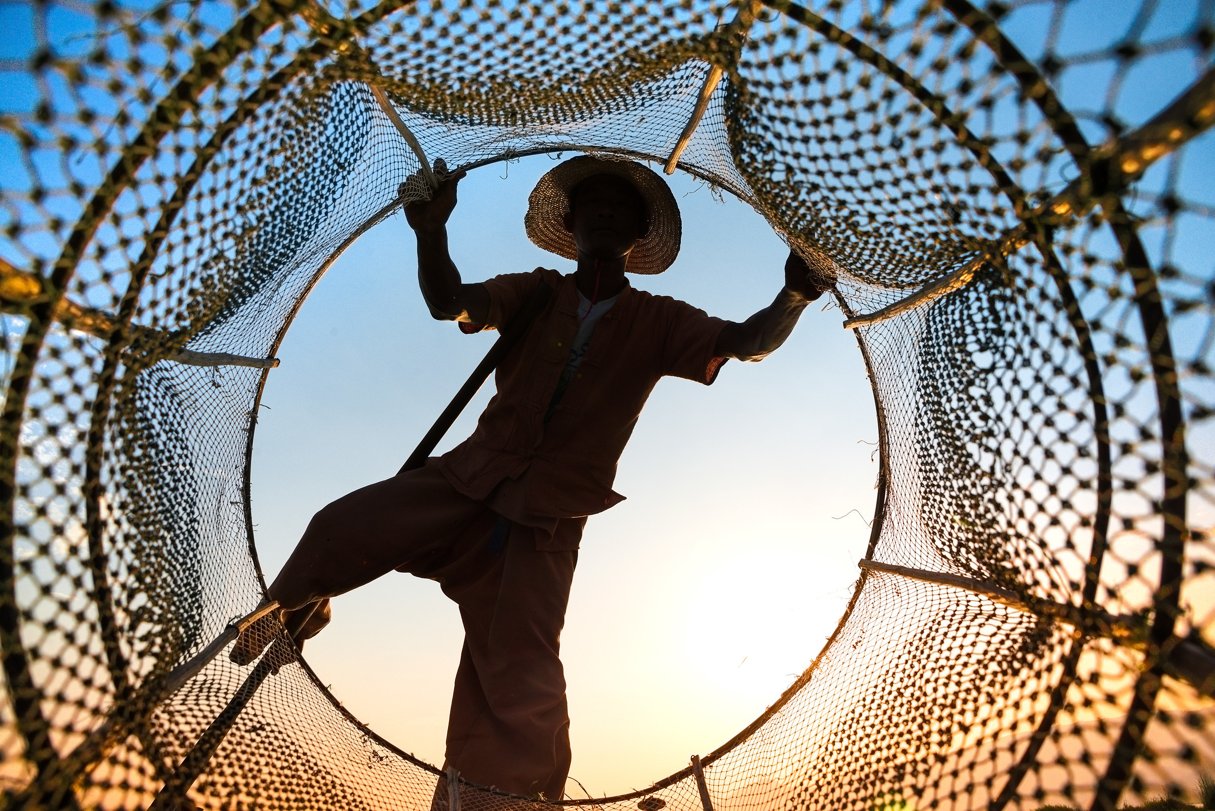 Pescatore lago Inle...