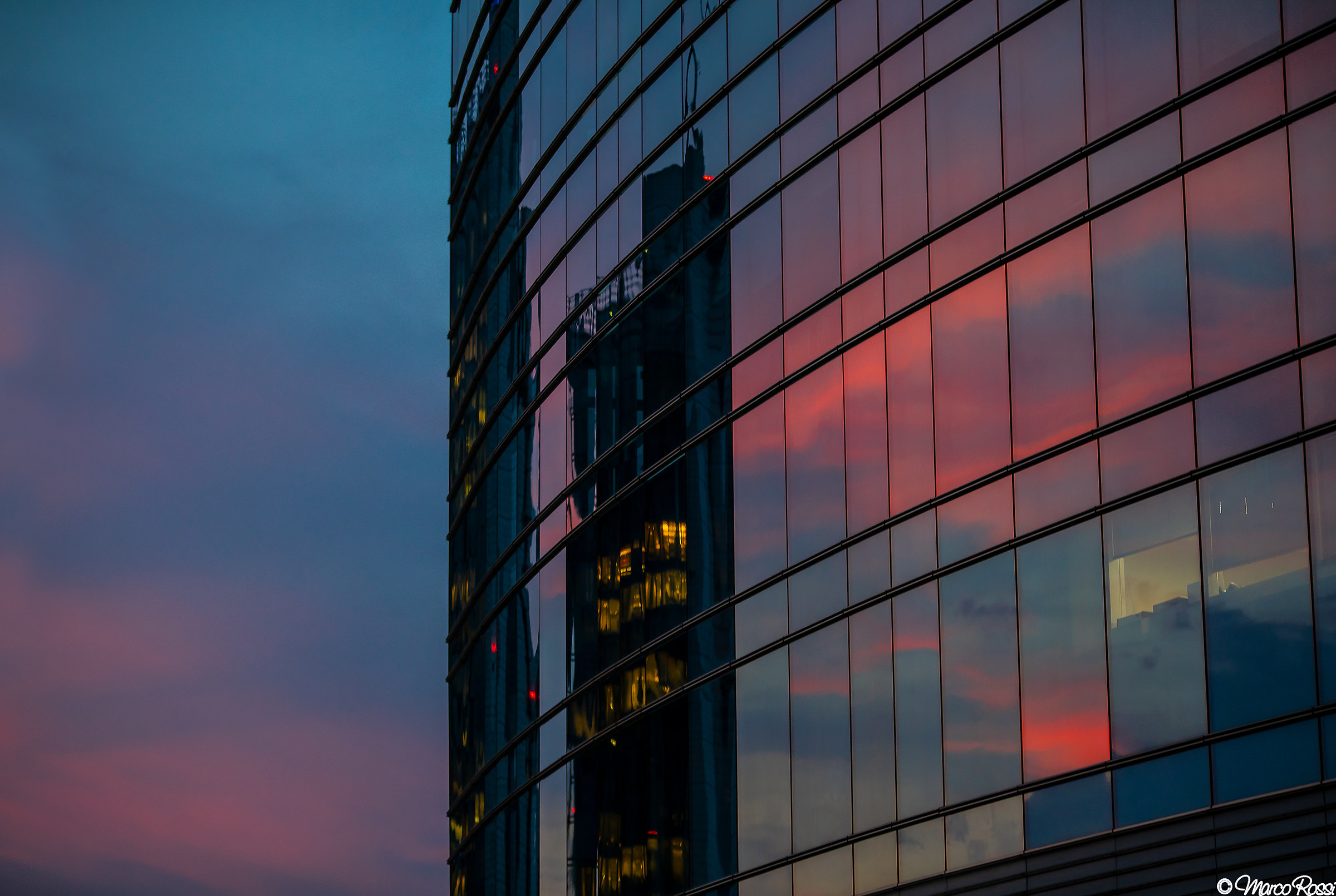 Red in the evening...