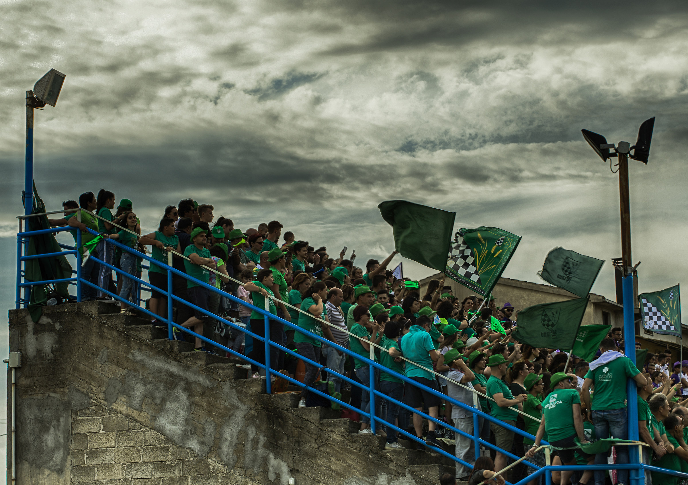 The fans of the green Team...