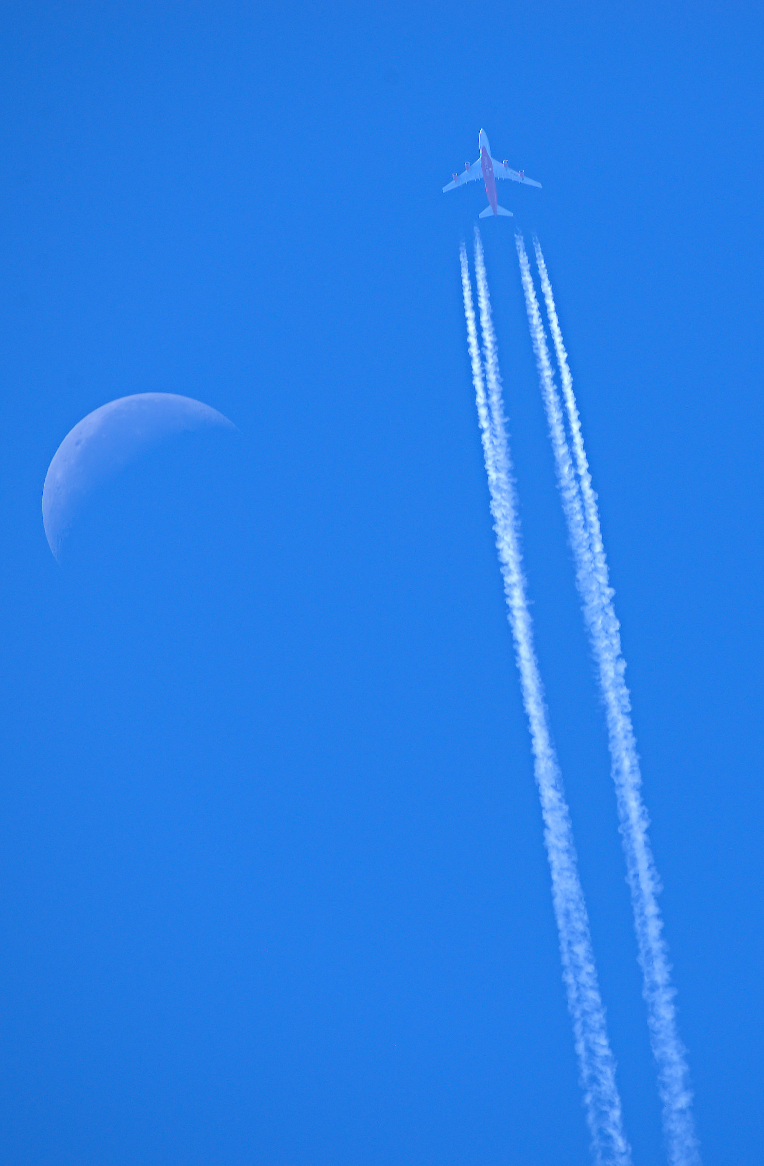 Plane with Moon...