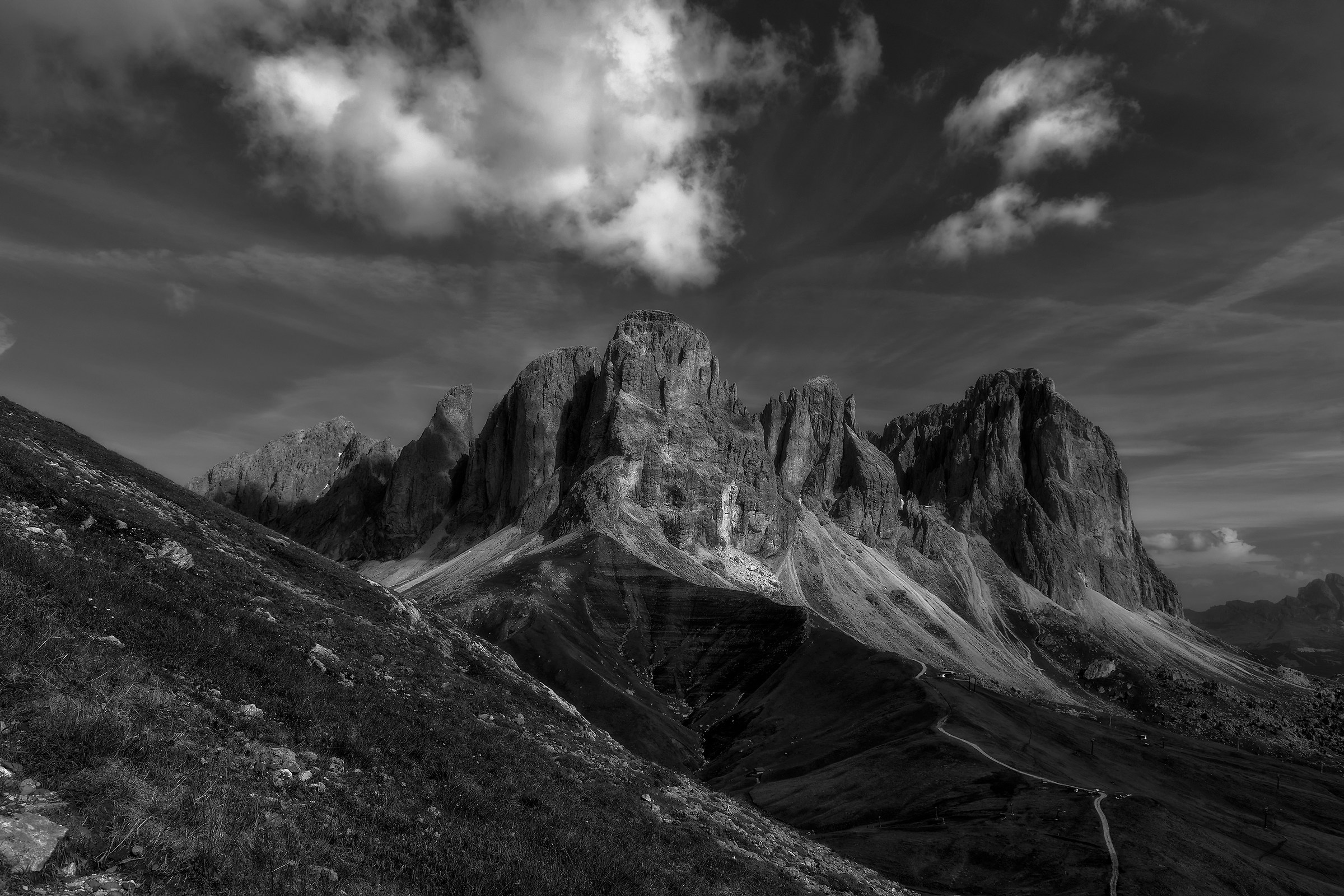 In the heart of the Dolomites...