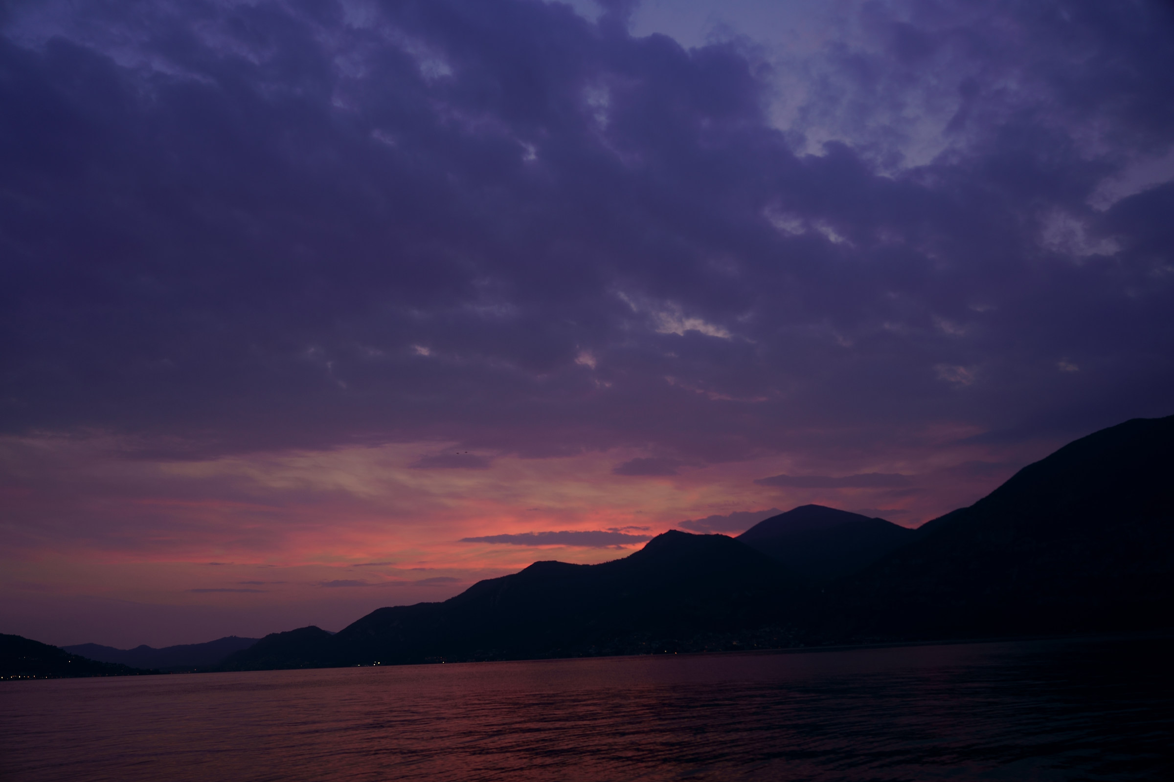 Sunset on Lake Iseo...