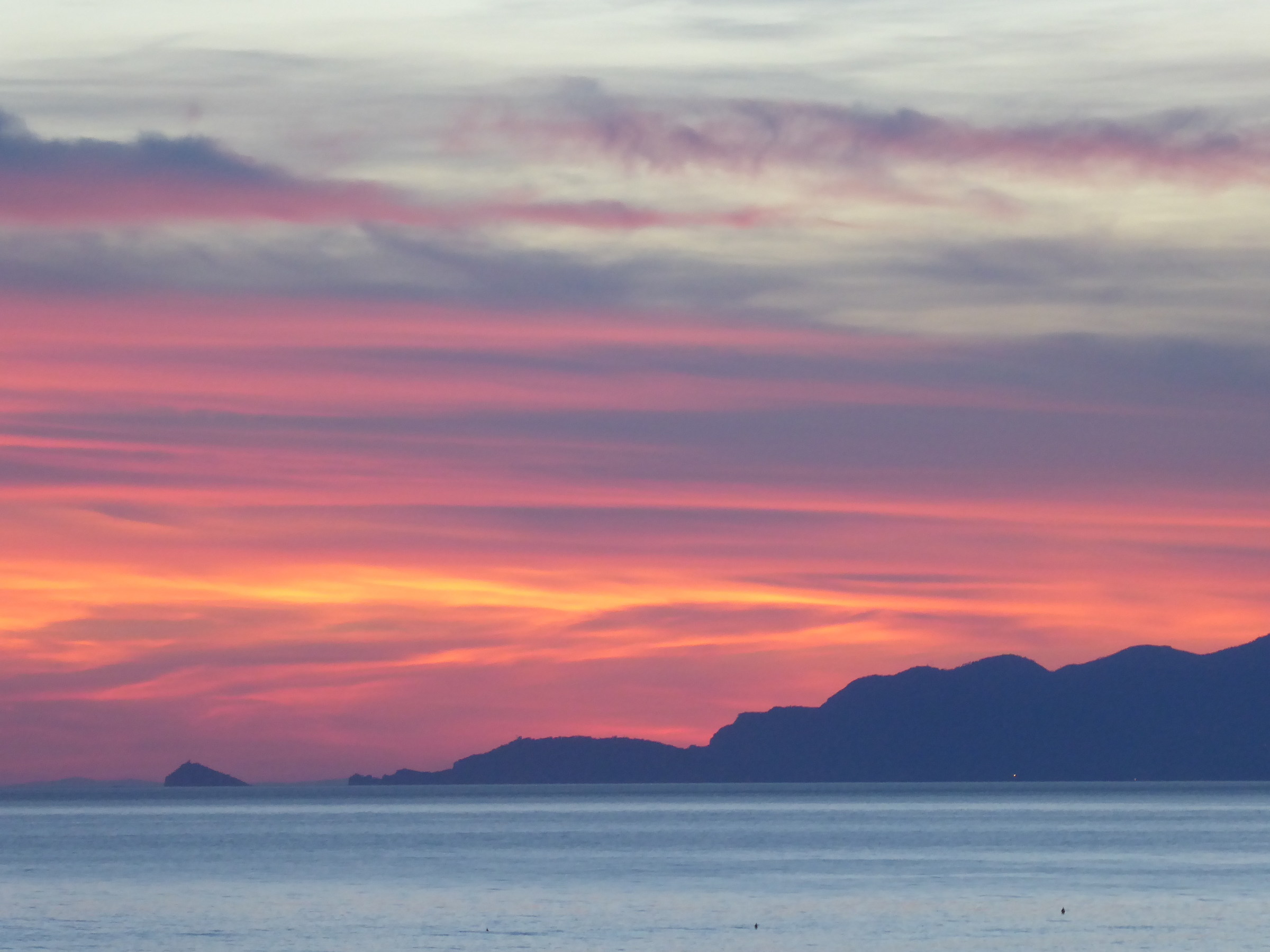 Sunset on the island of Palmaria...