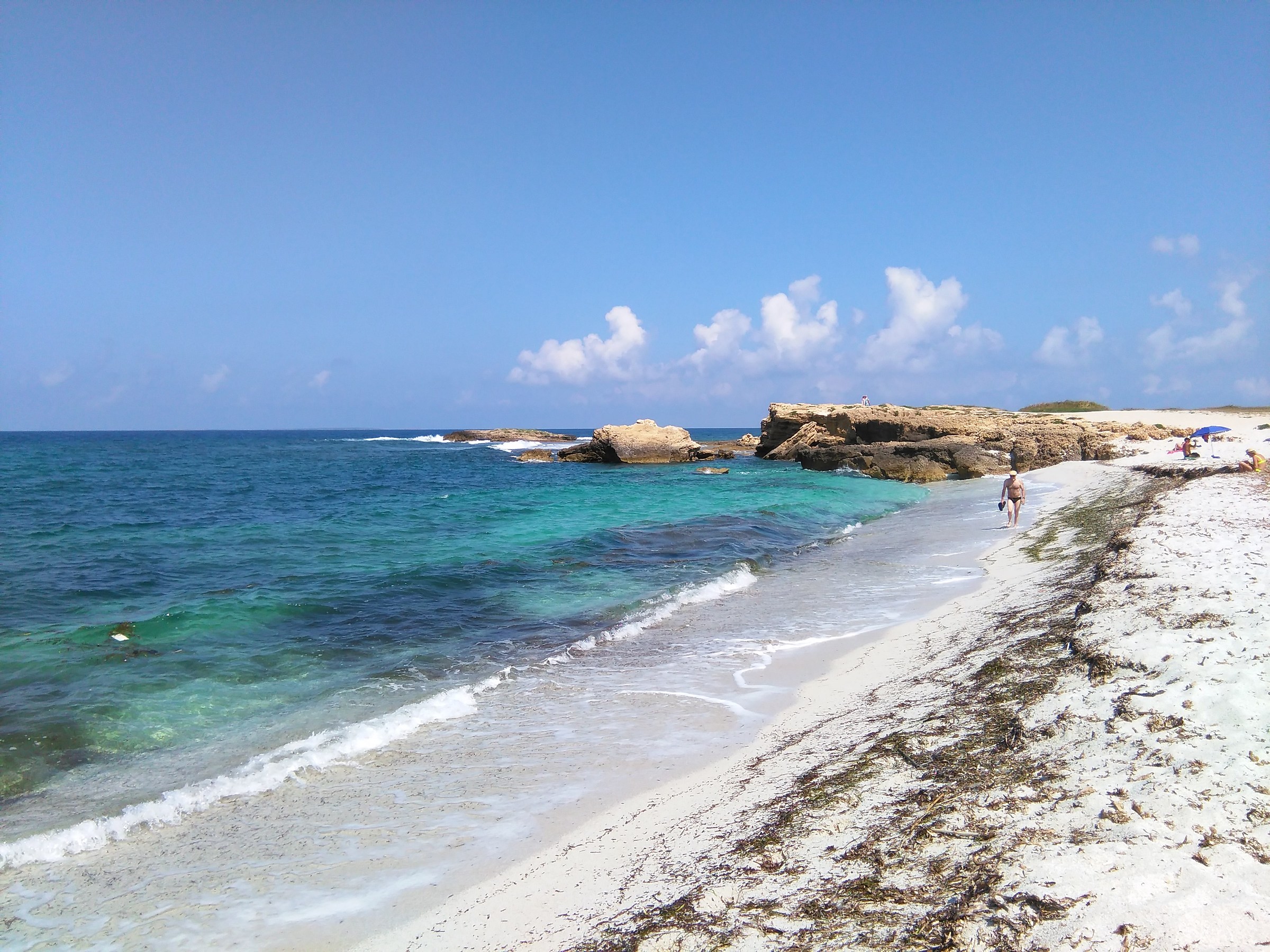 Spiaggia di Is Arutas (foto fatta con cellulare)...