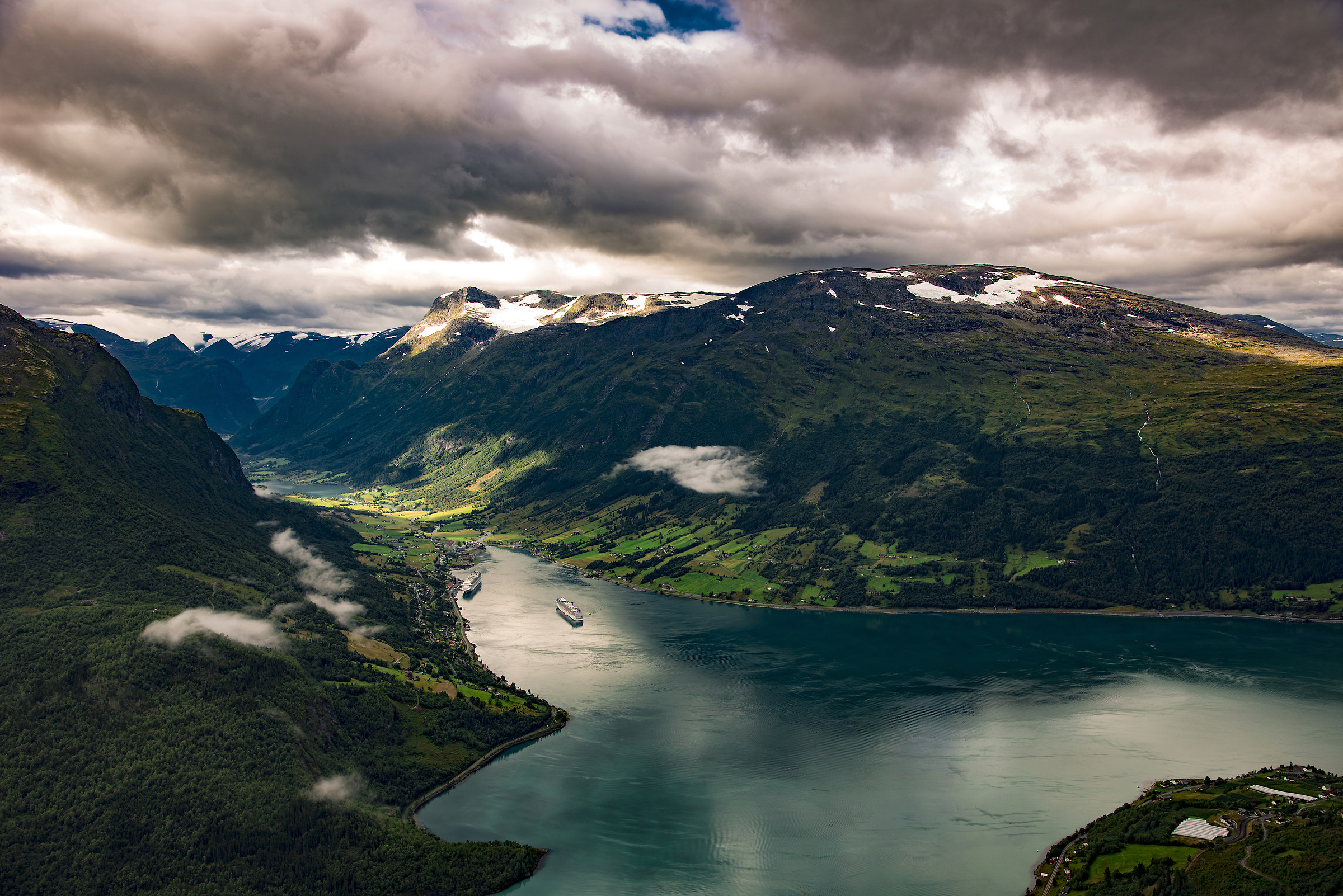 The fjords...