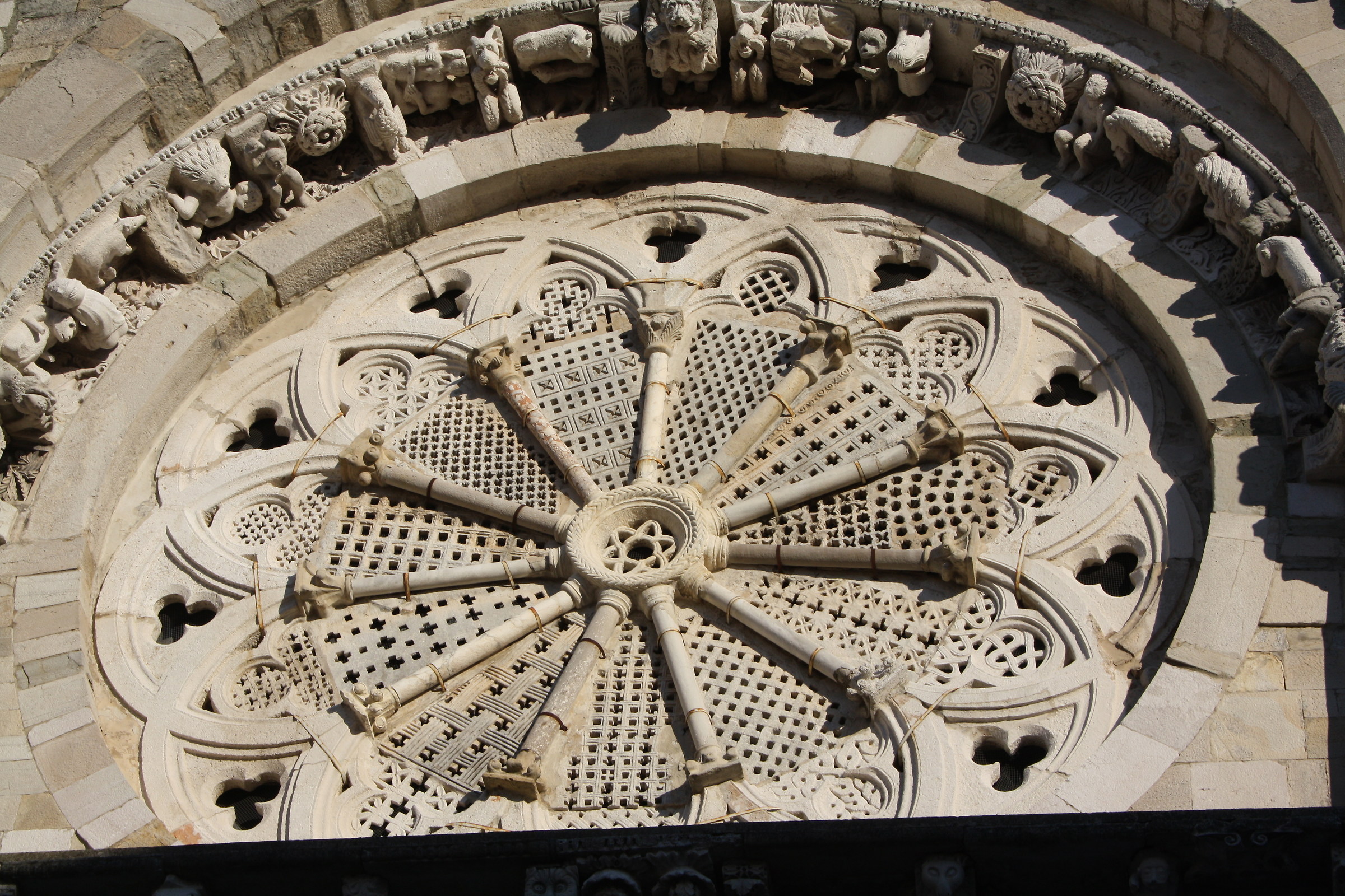 Bitch. Cathedral, rose window...