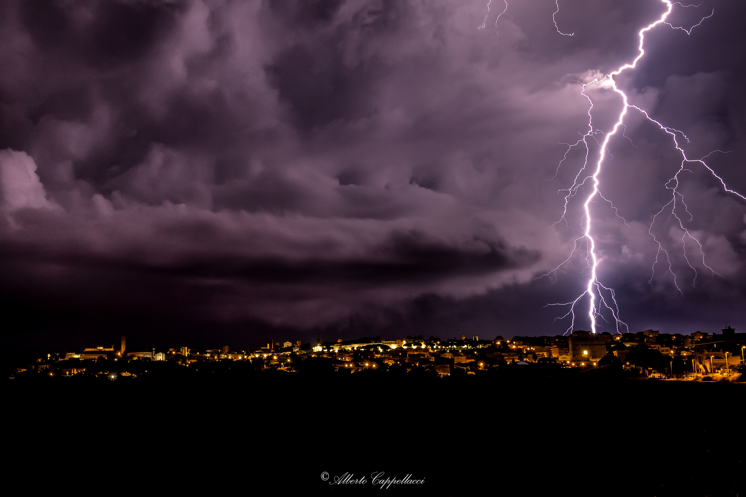 Tarquinia under the lightning...