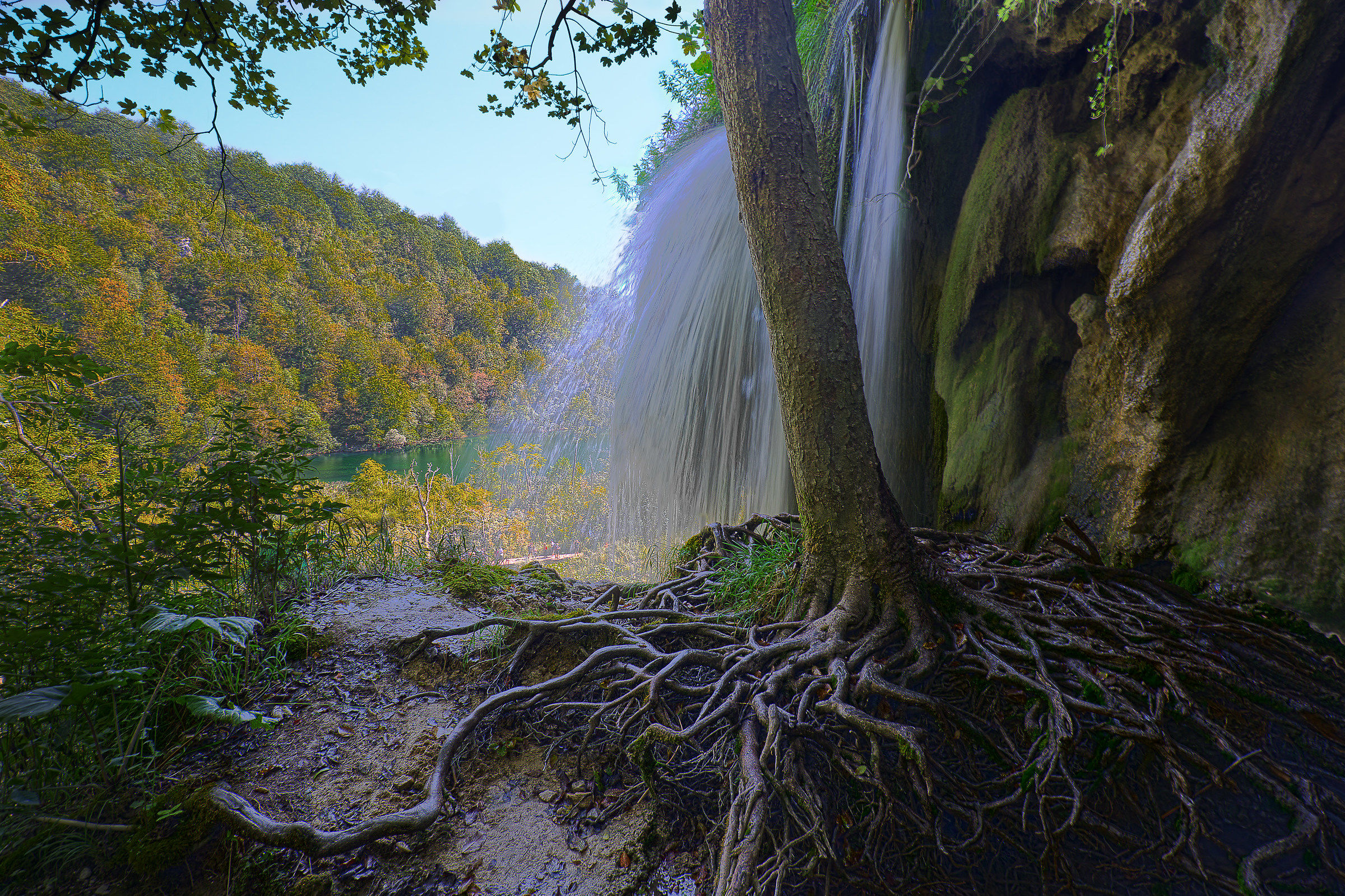 A corner of the Plitvice waterfalls...