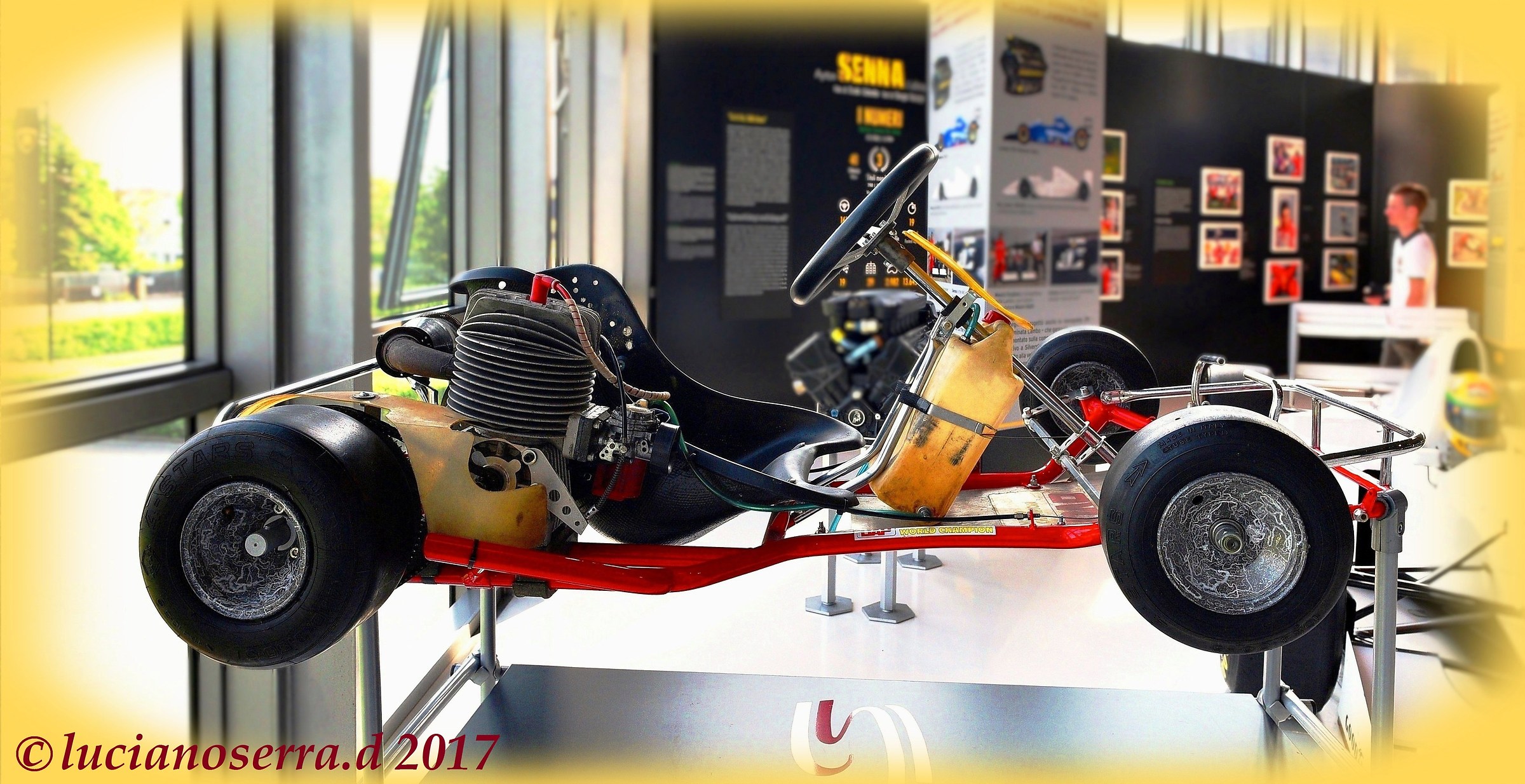 Kart by Ayrton Senna assembled by the Italian Dap...