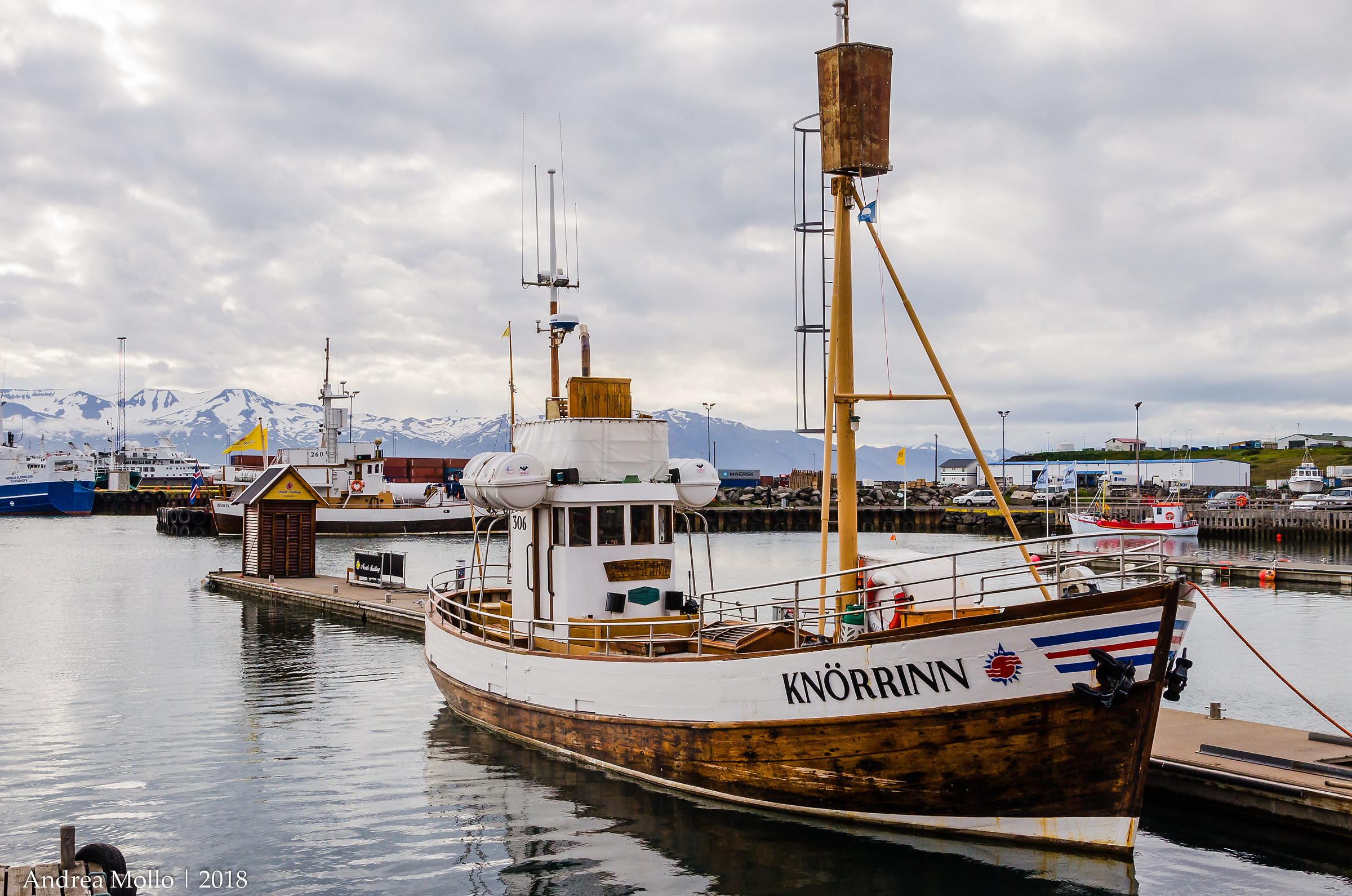 Il porto di Akureyri...