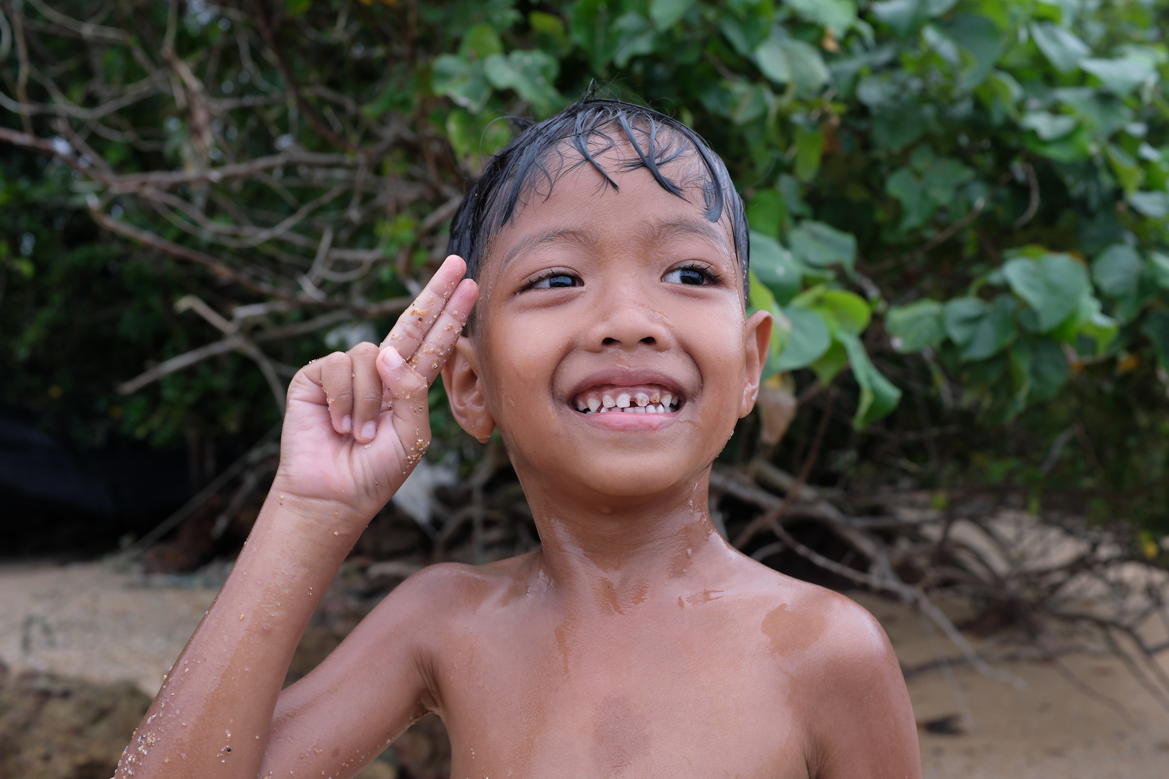 Thai Kid at the beach...