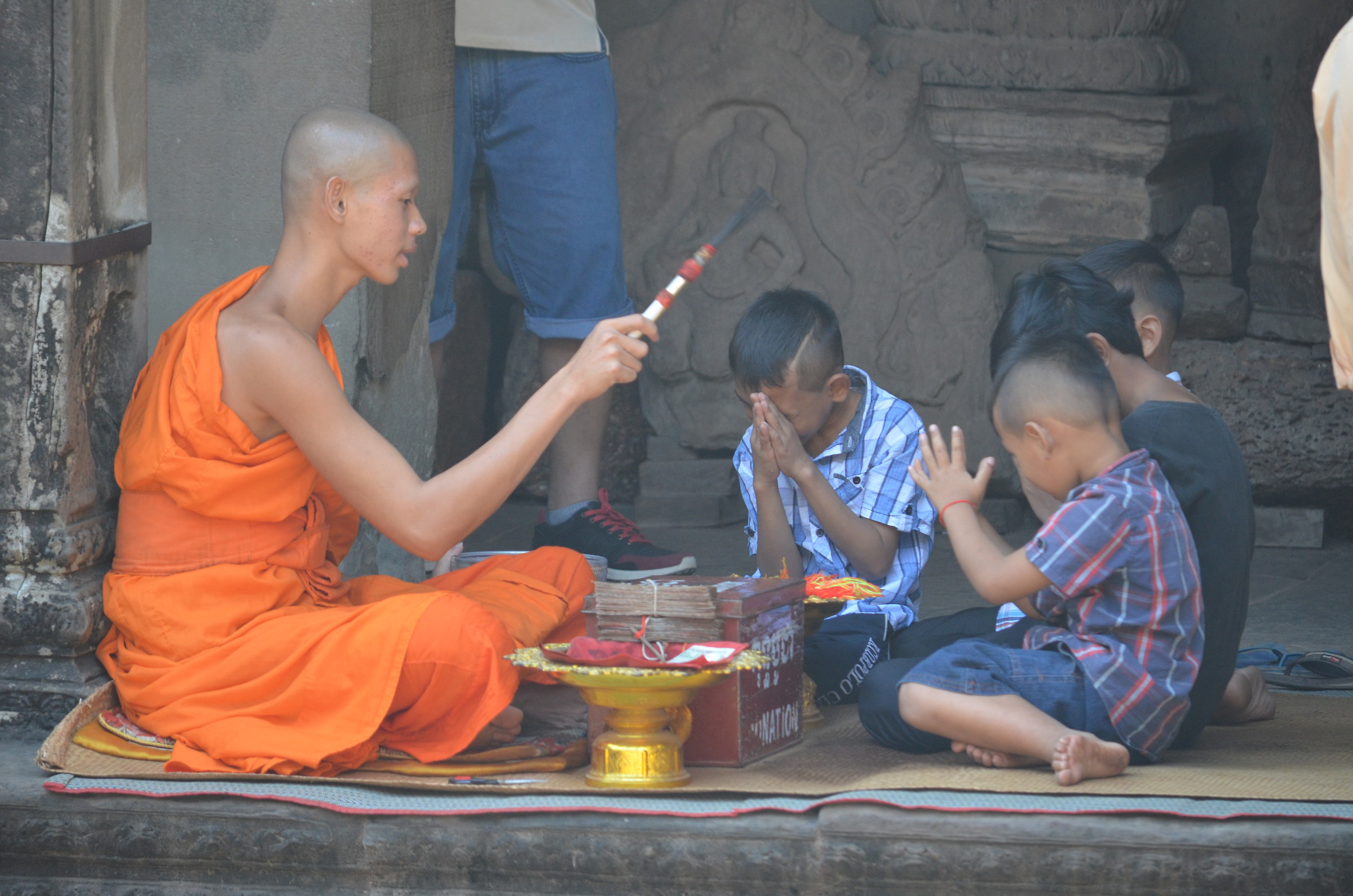 Monk at Angkor Wat...