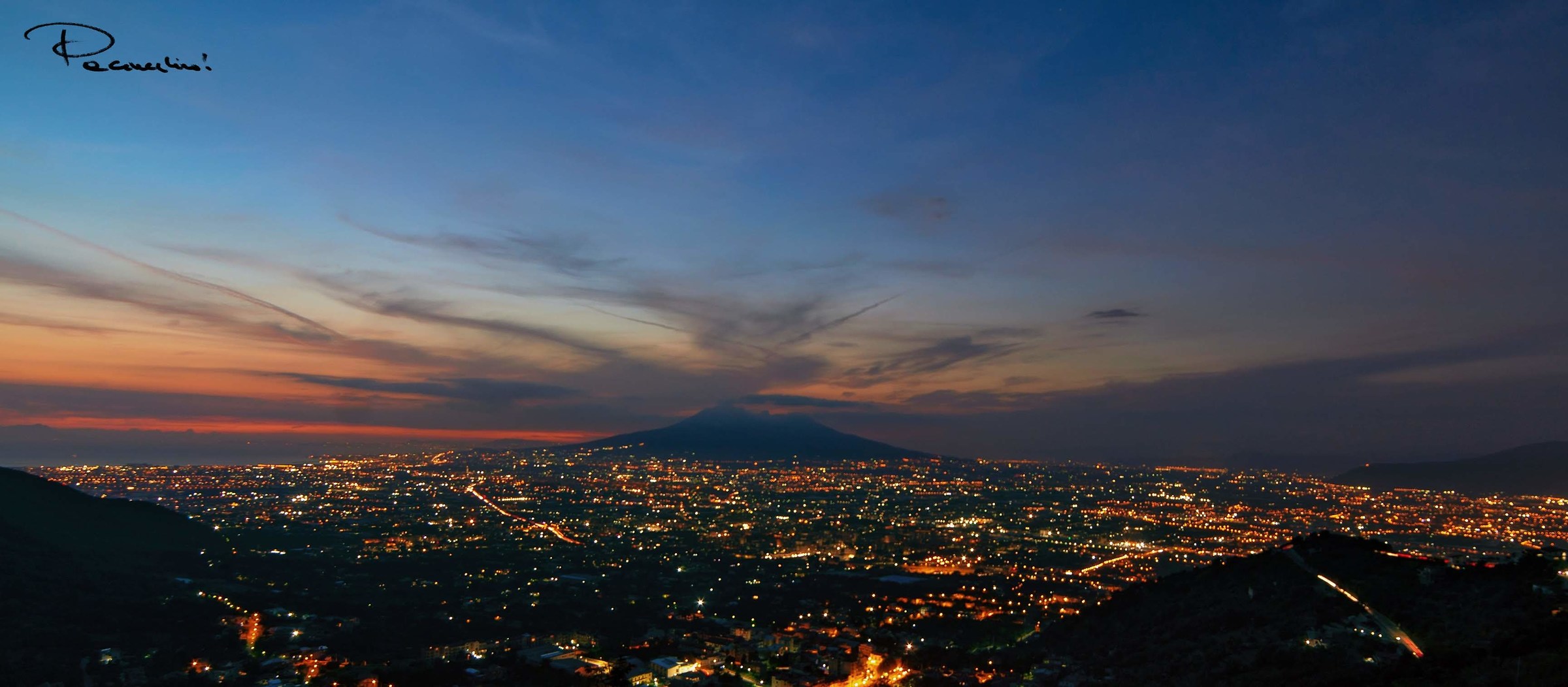 Vesuvius at sunset...