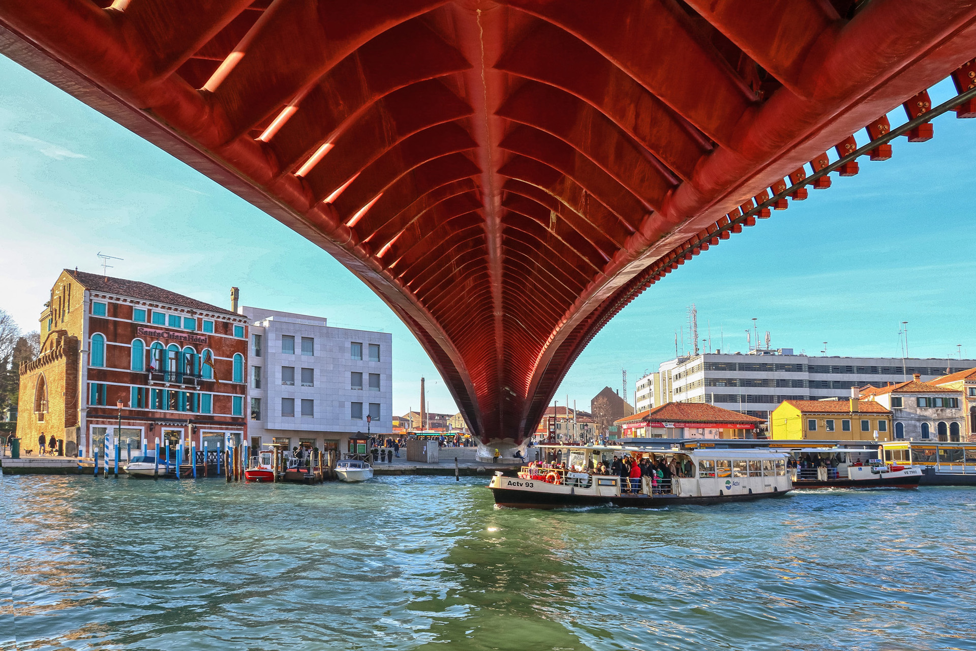Venezia ponte Calatrava visto dal basso...