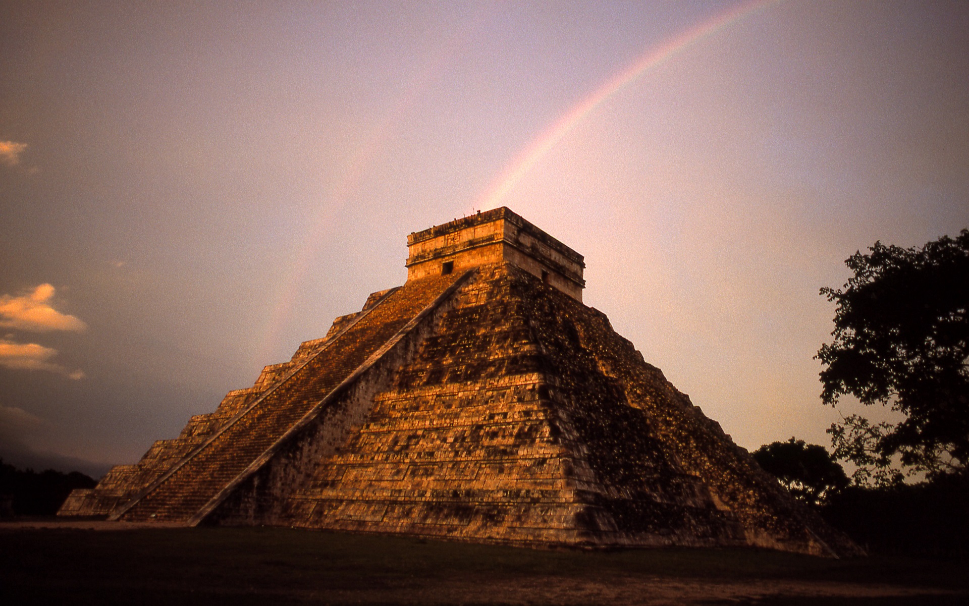 Messico Yucatan - Doppio Arcobaleno a Chichèn Itza...