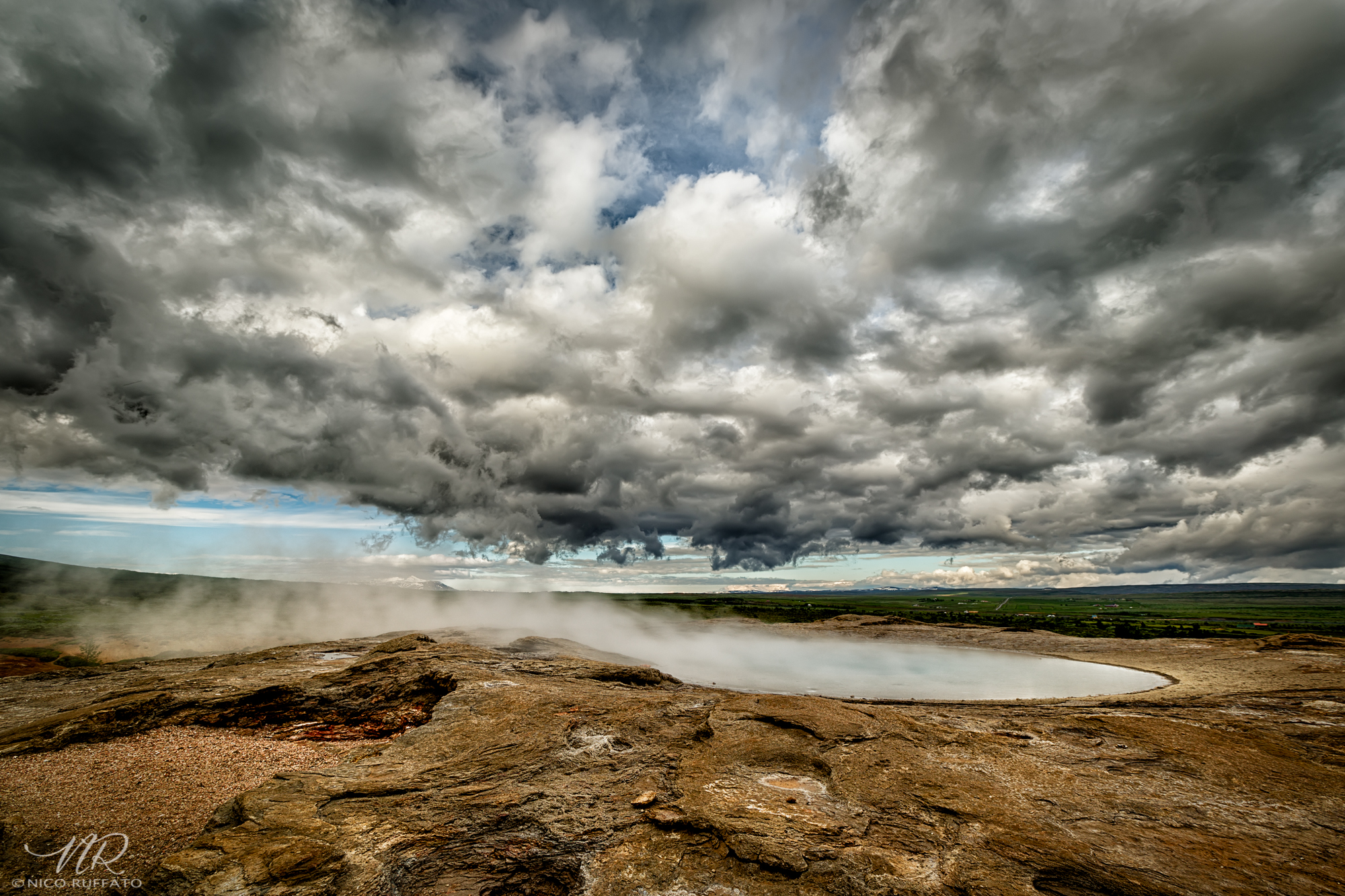 Land of geysers...