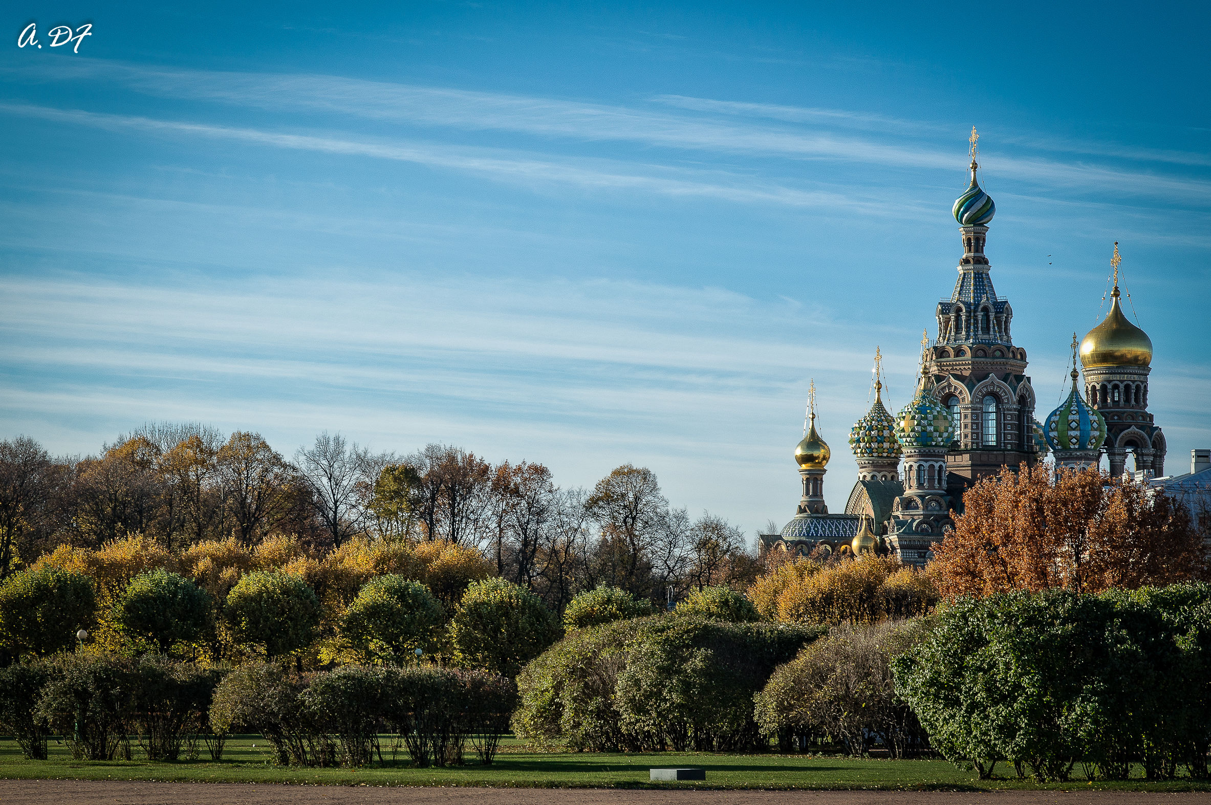 Osservando le cupole a S.Pietroburgo....