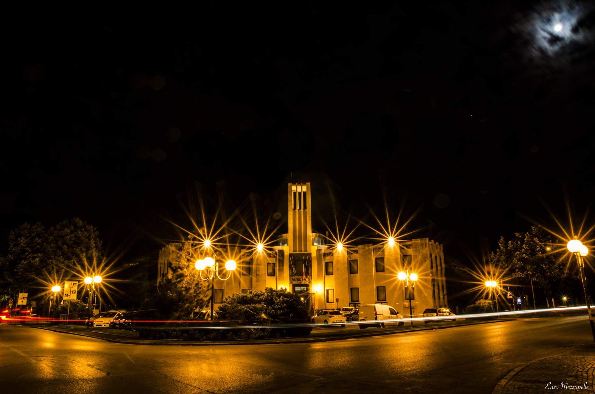 Molinella by night City Hall...