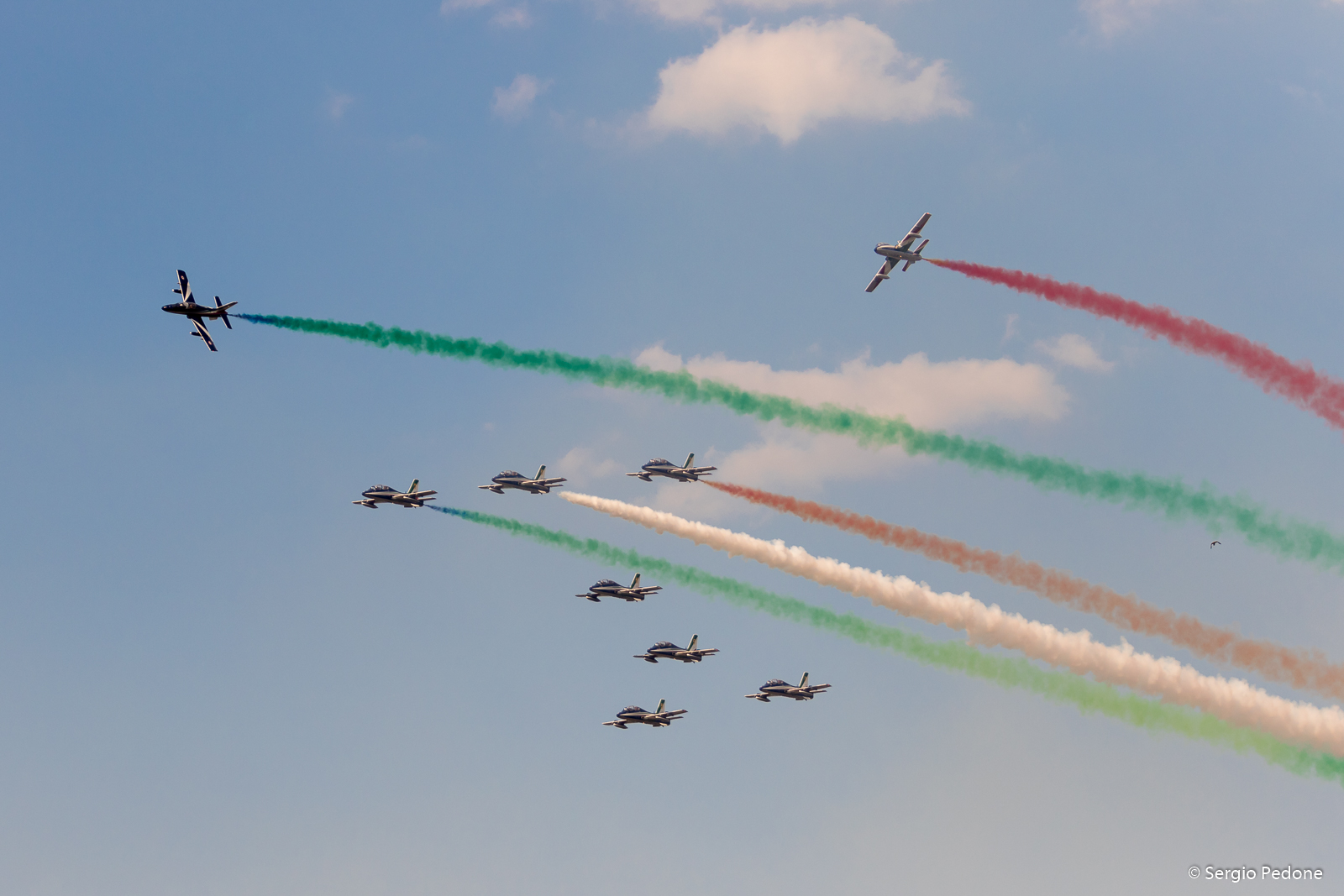 Air Show Frecce Tricolori and the Centennial Aeritalia...