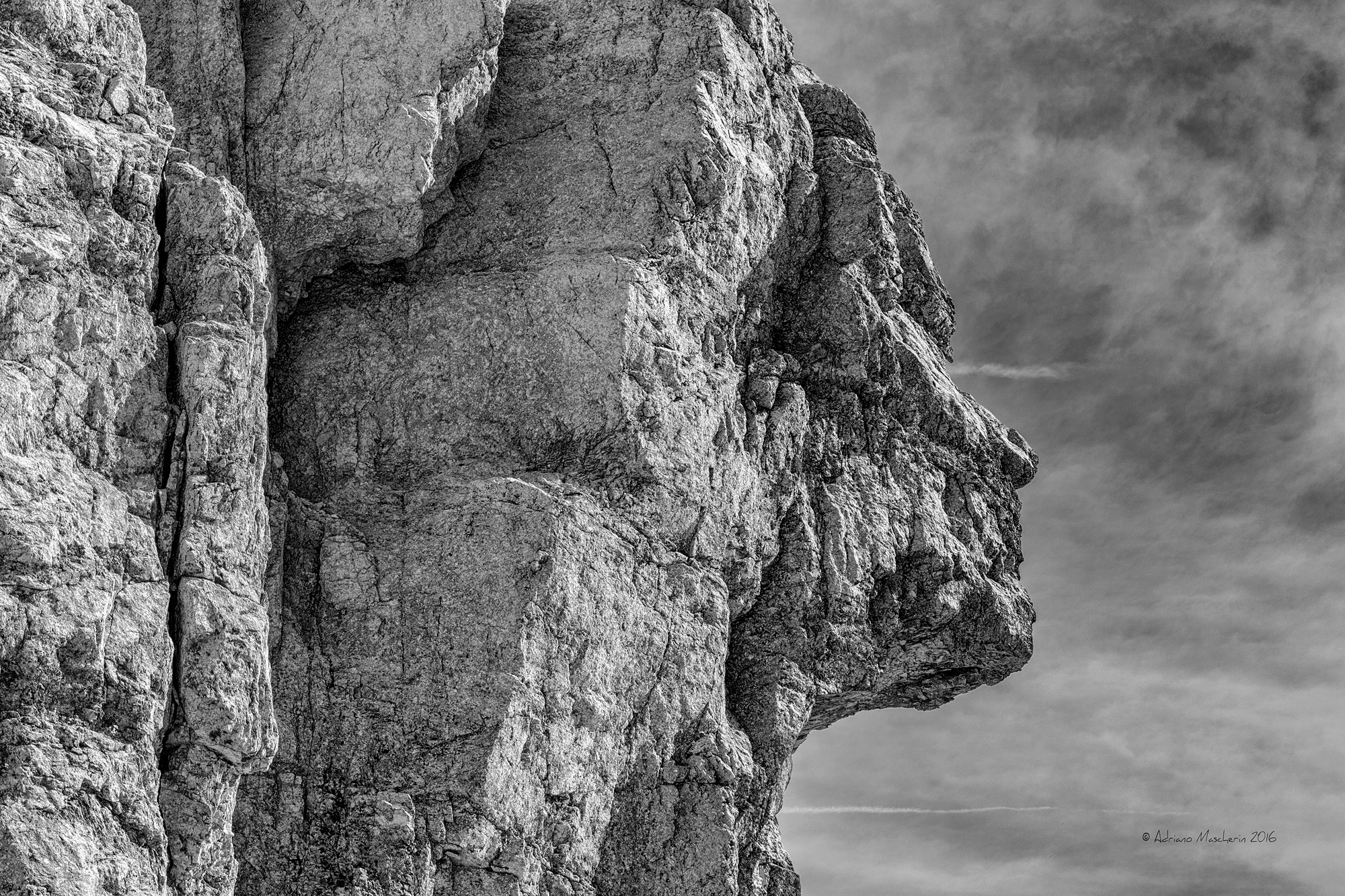 A face from the rocks ......