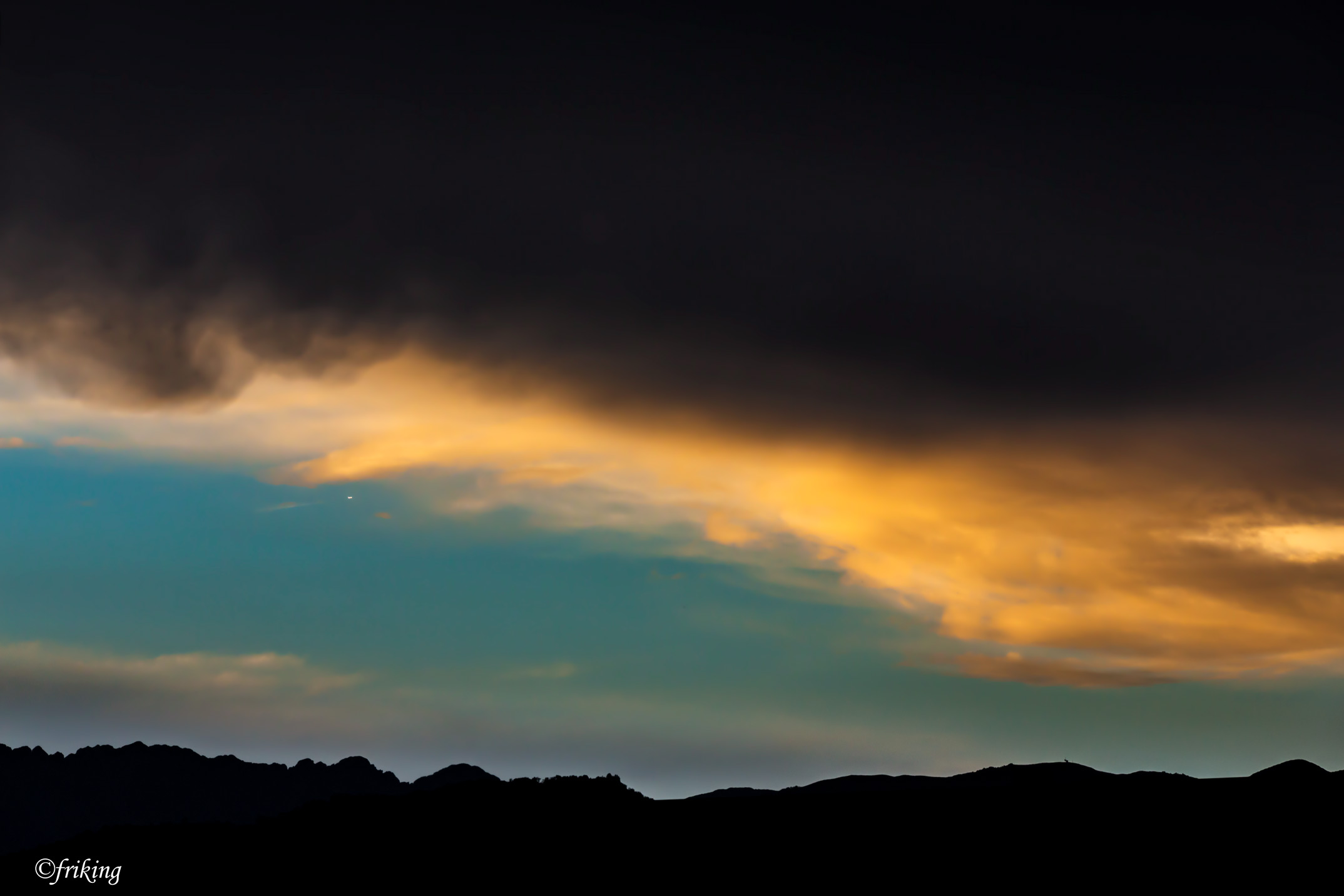 Threatening clouds over Magnano in Riviera...