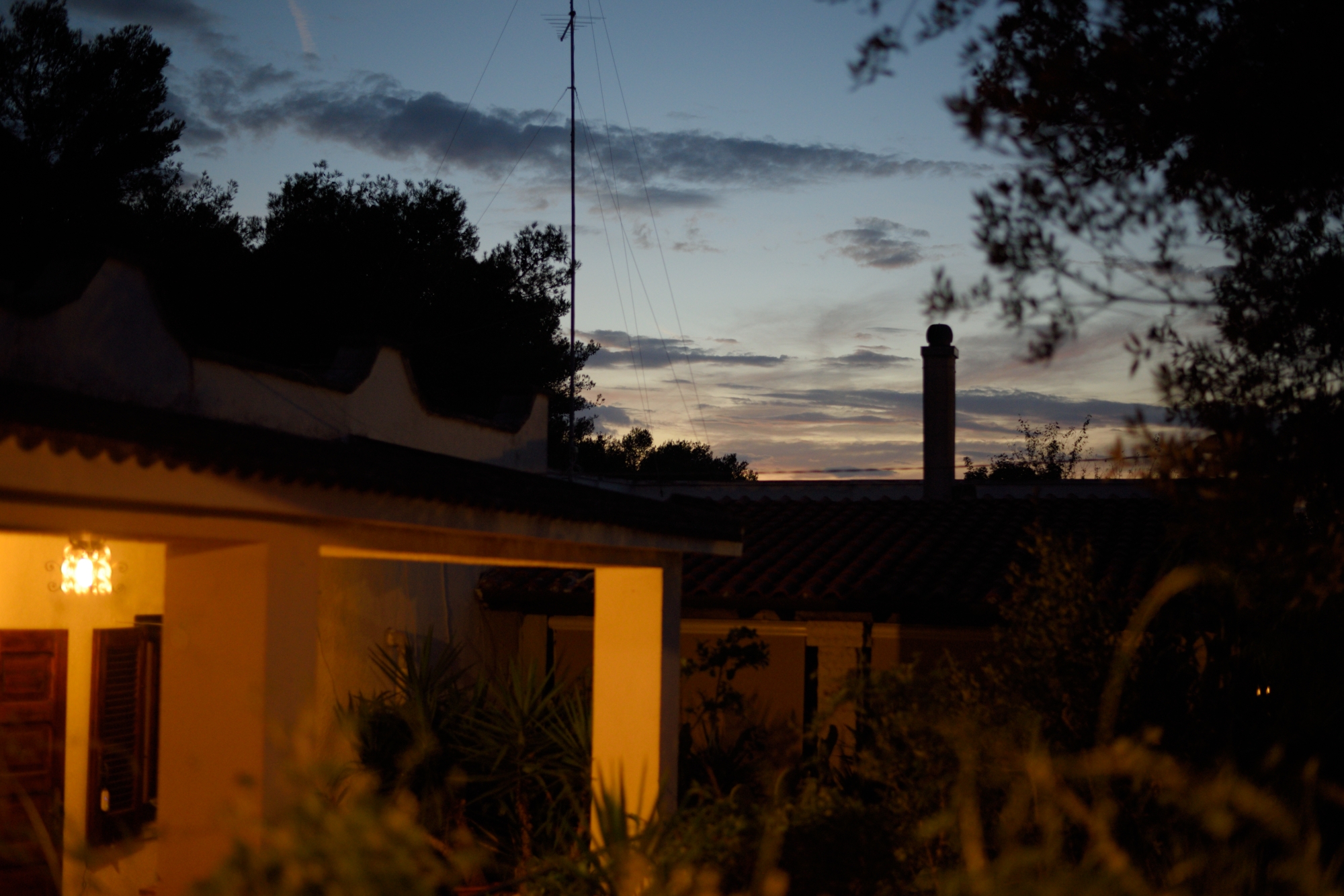 Twilight on my house...