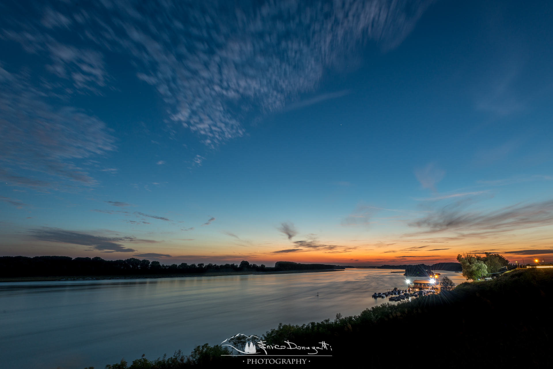 Blue hour on the Po river...